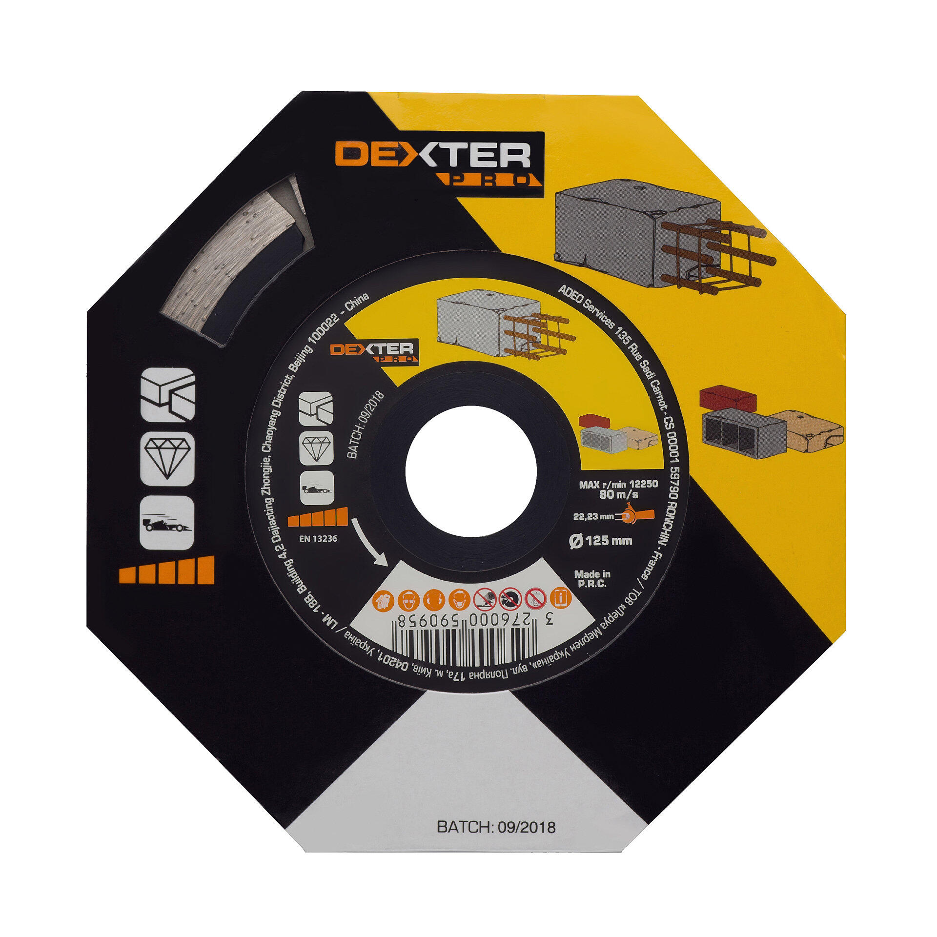 Disco diamante DEXTER PRO BETÃO D125MM - 4