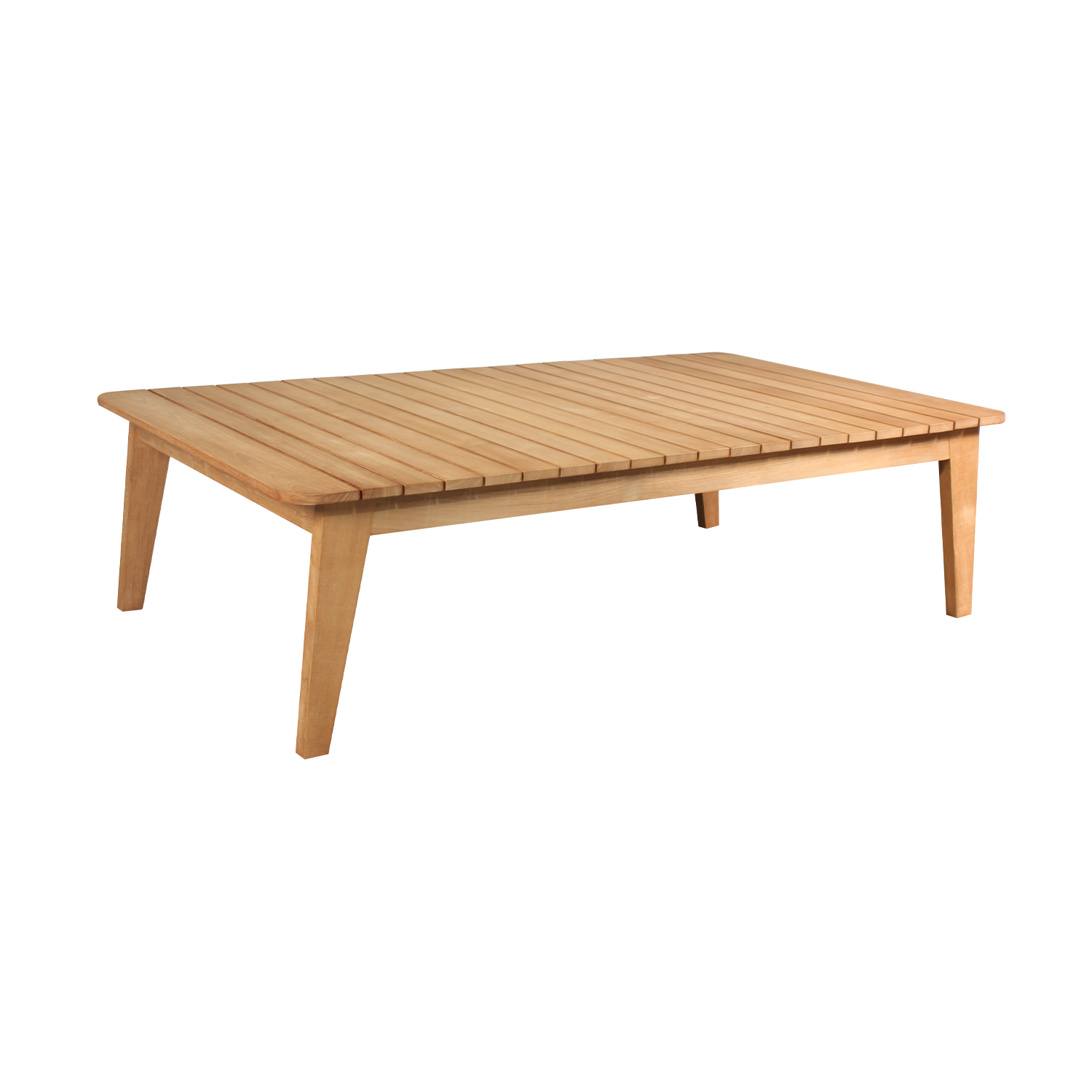 Mesa auxiliar de jardín naterial belem de teca de 140x80 cm