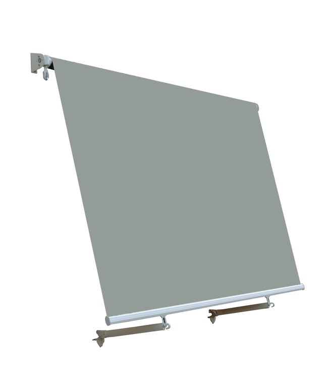 Tende da sole a caduta con bracci mod. T137 B, L 2.45 x 2.45 m grigio