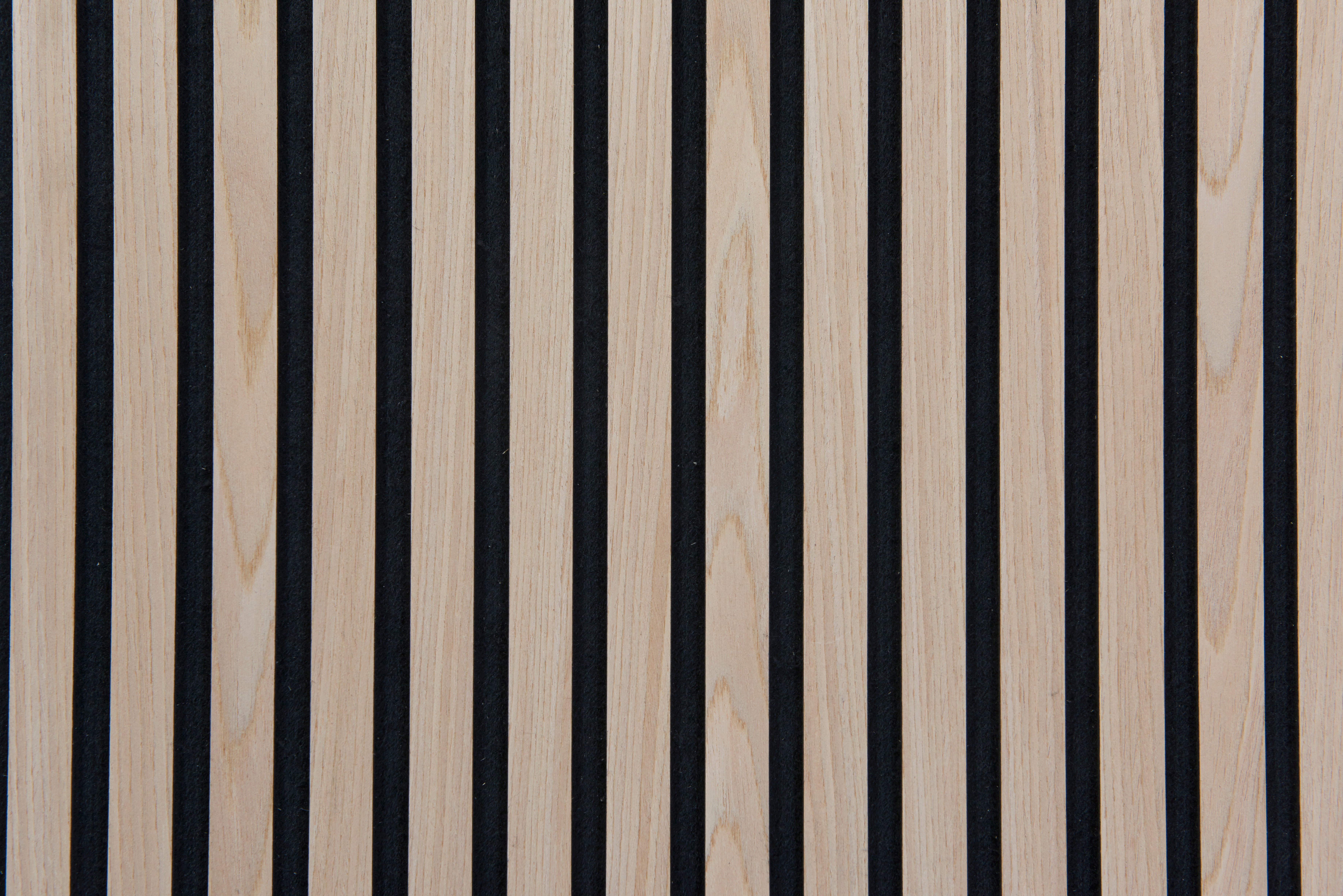 Pannello decorativo fonoassorbente Light FIBROTECH nero e rovere chiaro L 250 x L 60 cm, Sp 9 mm - 10