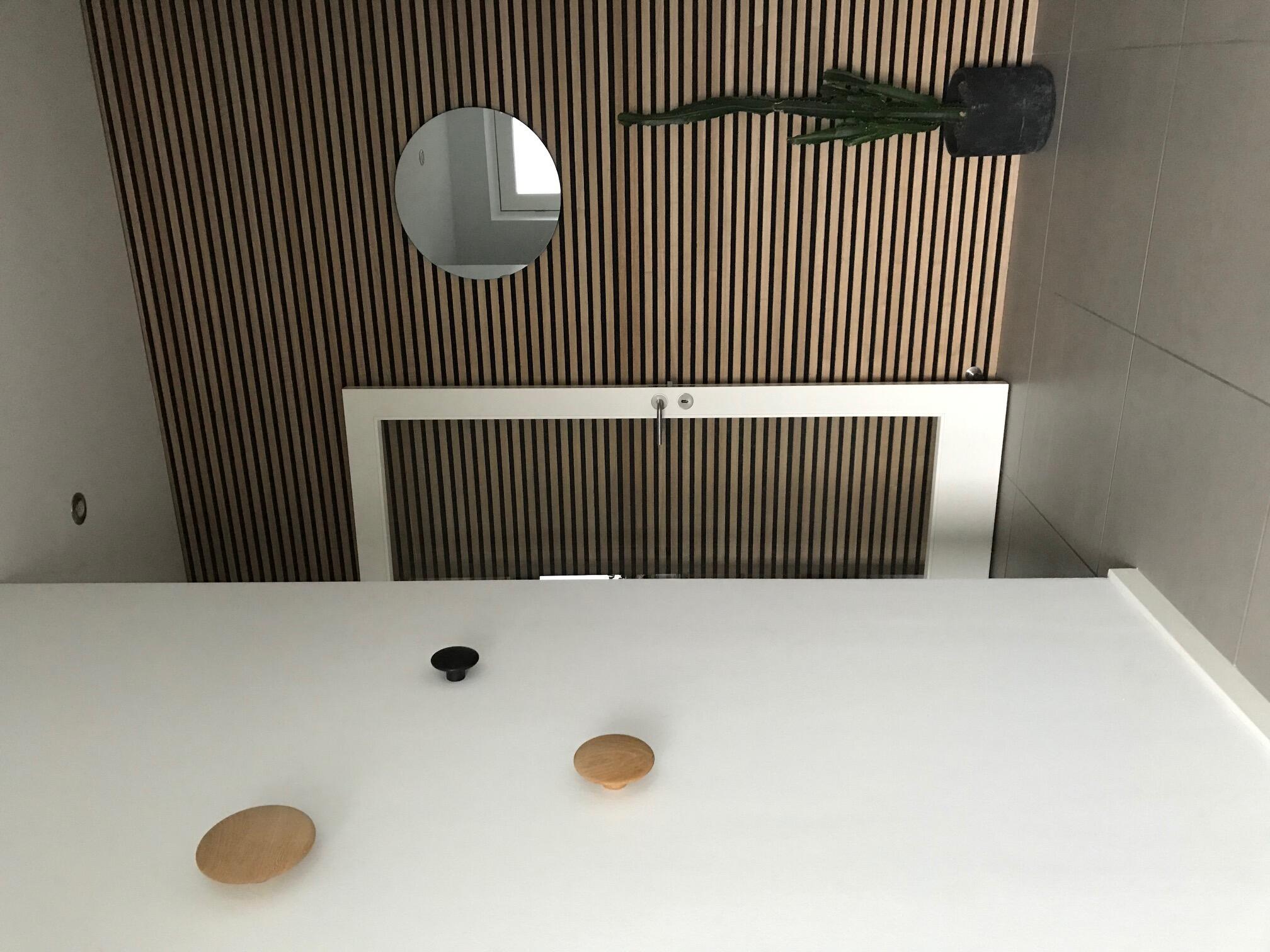 Pannello decorativo fonoassorbente Superior FIBROTECH nero e rovere chiaro L 244 x L 60 cm, Sp 22 mm - 7