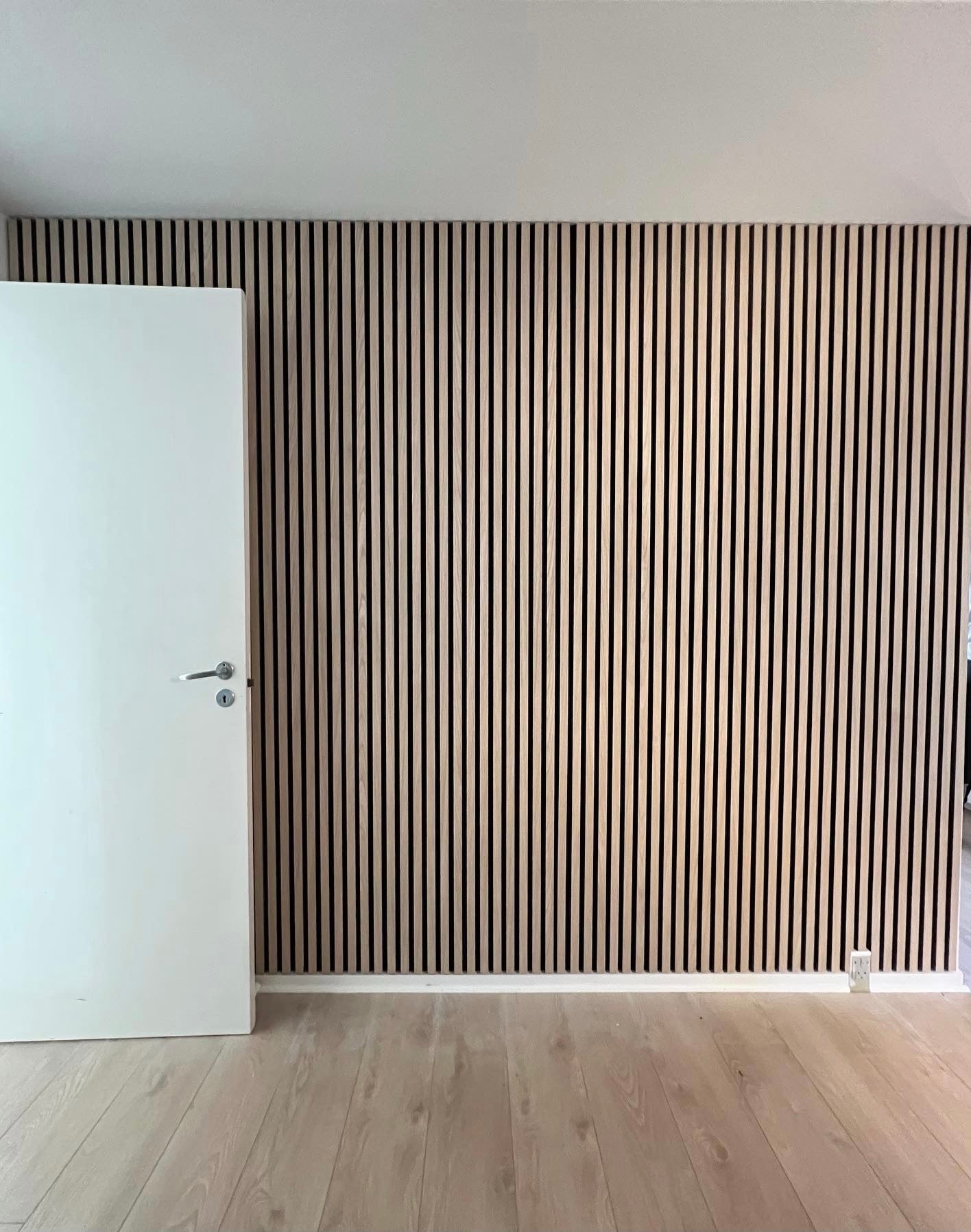 Pannello decorativo fonoassorbente Light FIBROTECH nero e rovere chiaro L 250 x L 60 cm, Sp 9 mm - 6