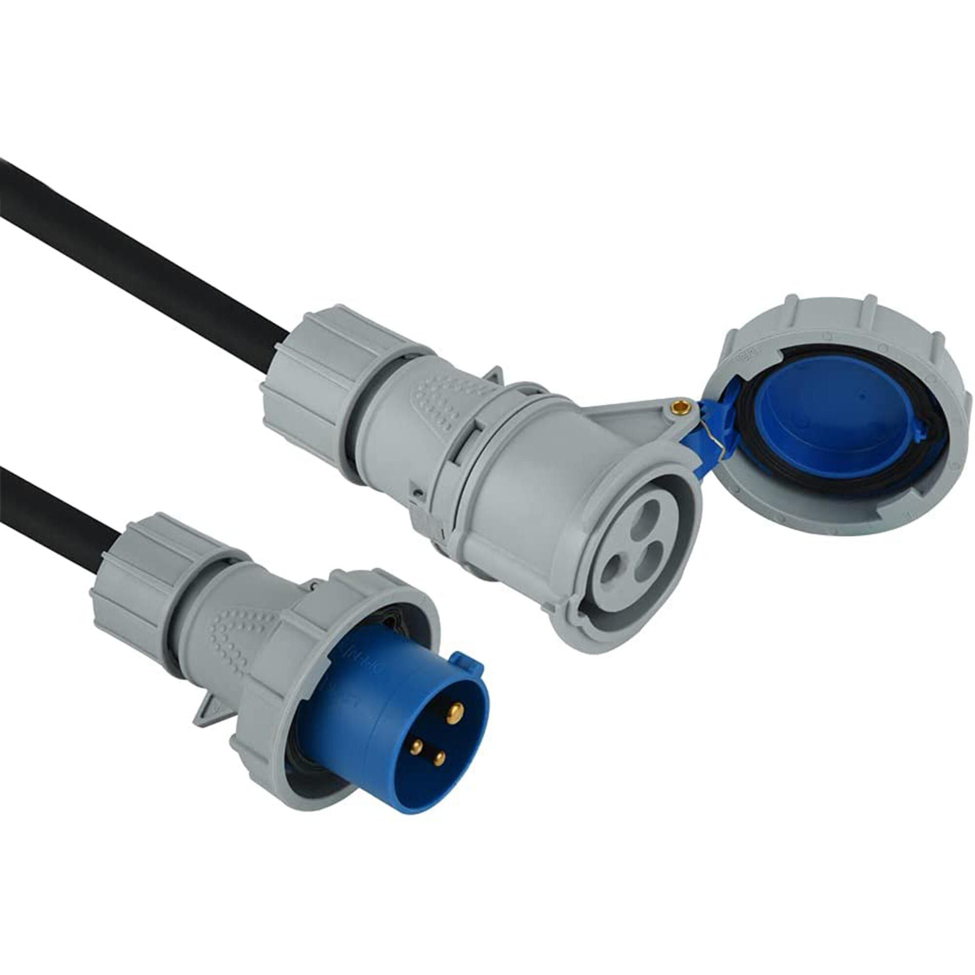 Meister CEE-Verlängerungskabel 10 m - 16 A / 400 V - Starkstrom - für außen (IP44) - H07RN-F5G 1