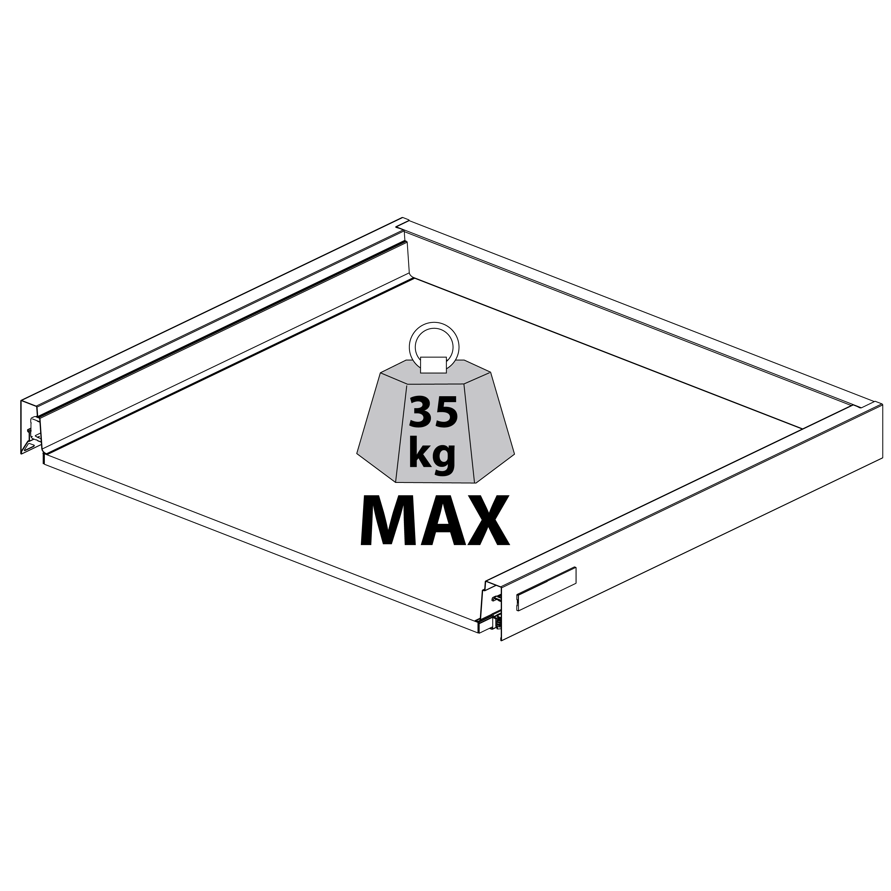 Tiroir pour caisson DELINIA ID gris anthracite H.9.9 x l.86.8 x P48 cm - 8