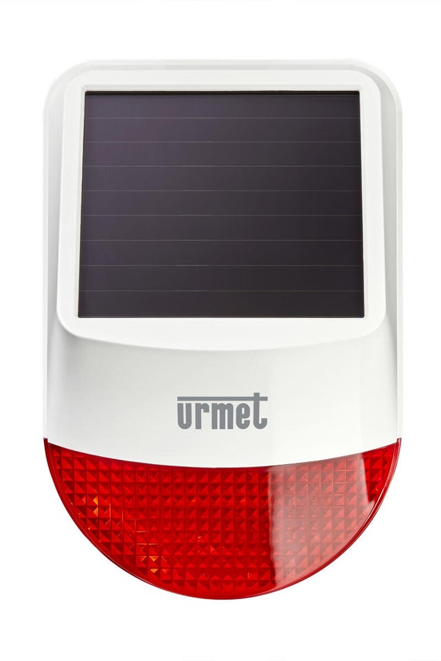 Sirena per allarme da esterno senza fili smart  URMET Solare 1053 105dB, bianco