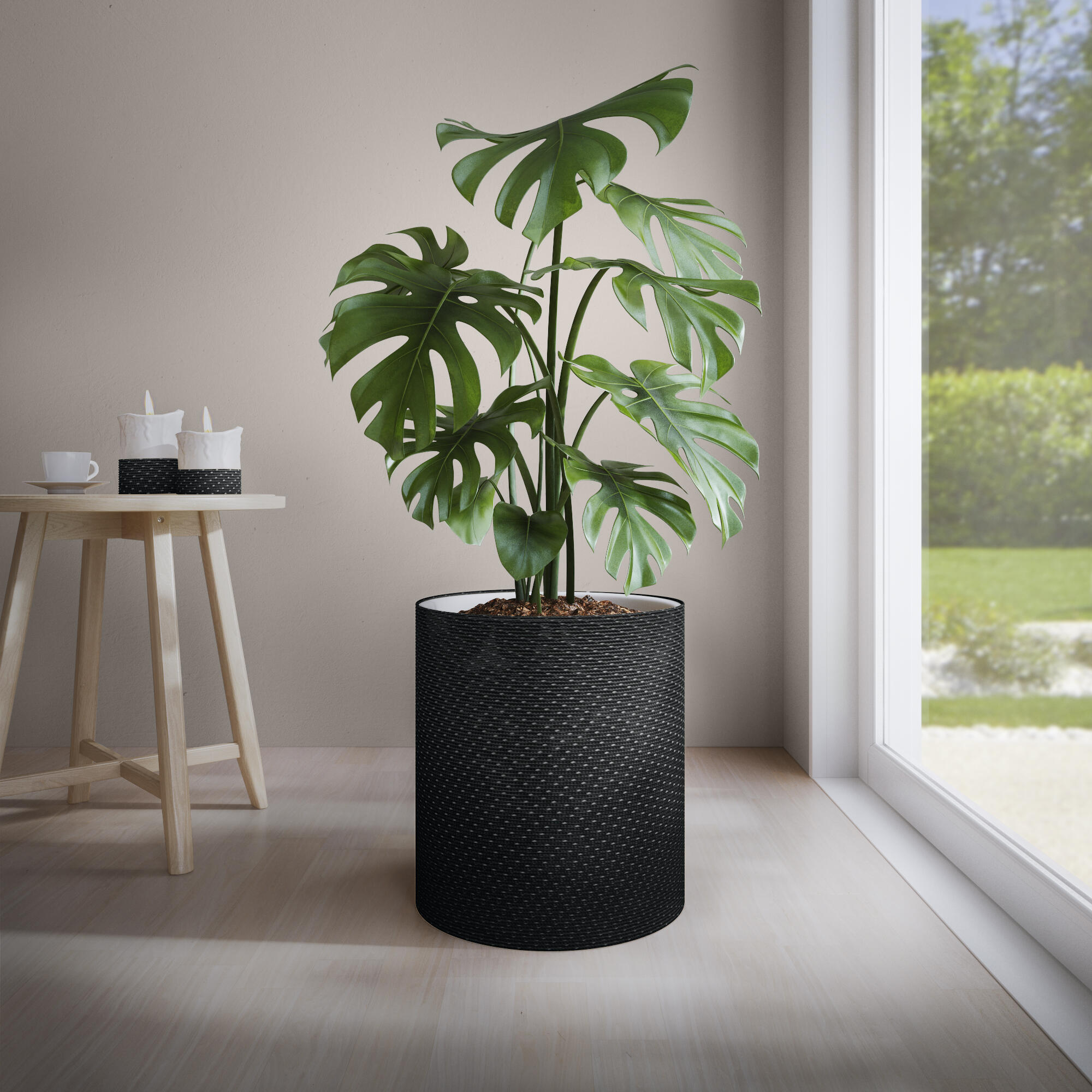 Lina PP odblaskowa 20 kg 4.8 mm x 15 m pleciona czarna - 7
