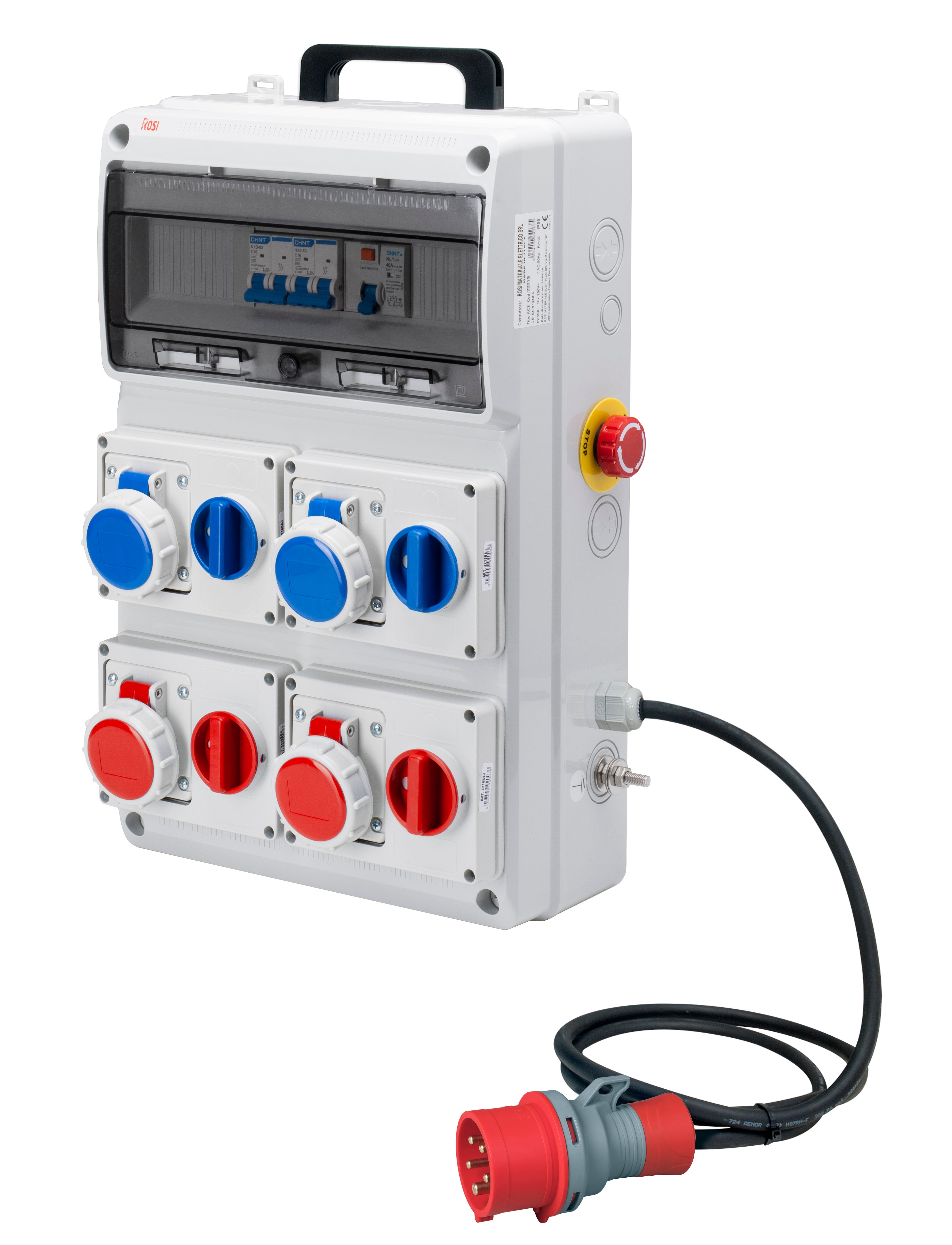 Quadro elettrico preassemblato non cablato ROSI Quadro ACS con 4