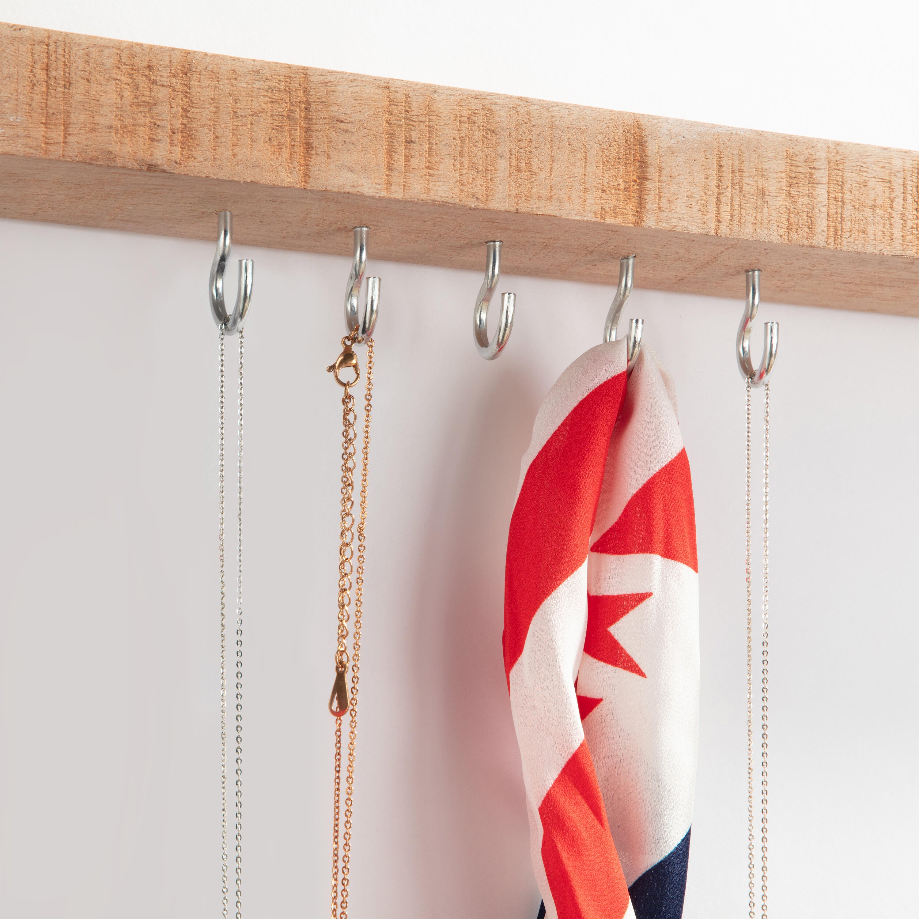 1 crochet à visser acier zingué, Diam.60 x L.80 mm, STANDERS - 2