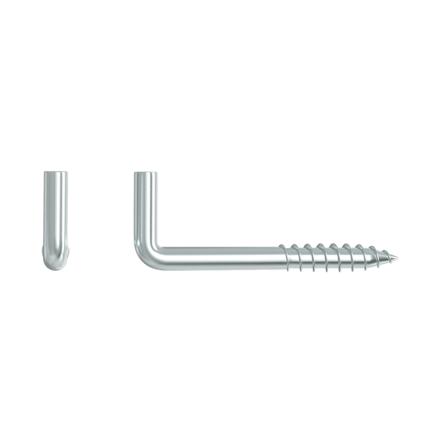 Paquete 10 escarpias para atornillar de acero de 3,5x40 mm