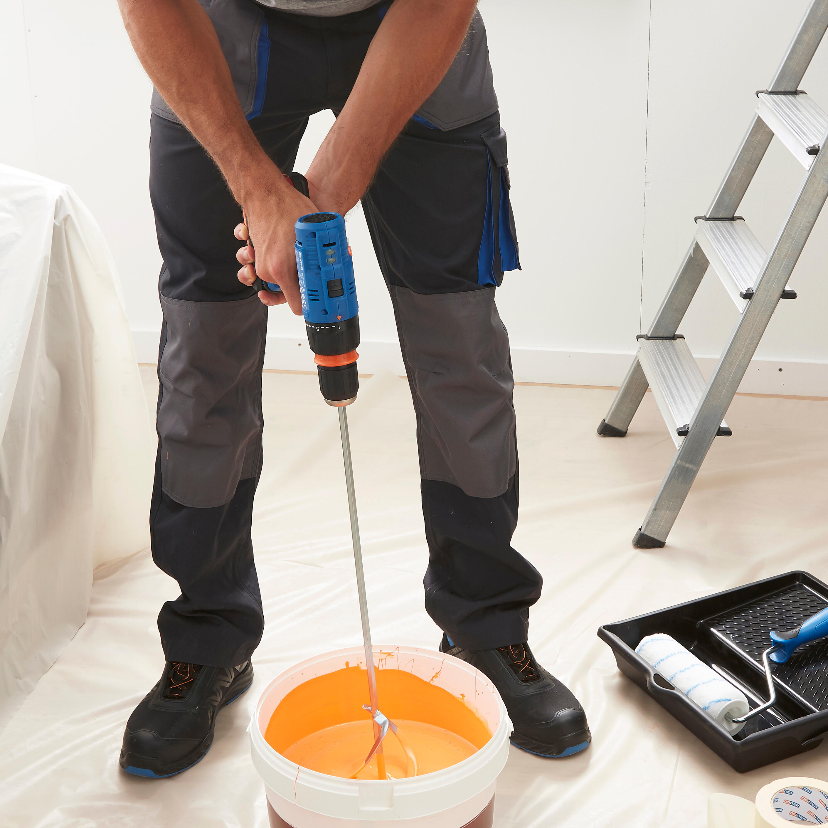 Vareta misturadora de tinta para berbequim encaixe hexagonal 500x90 mm Dexter - 4