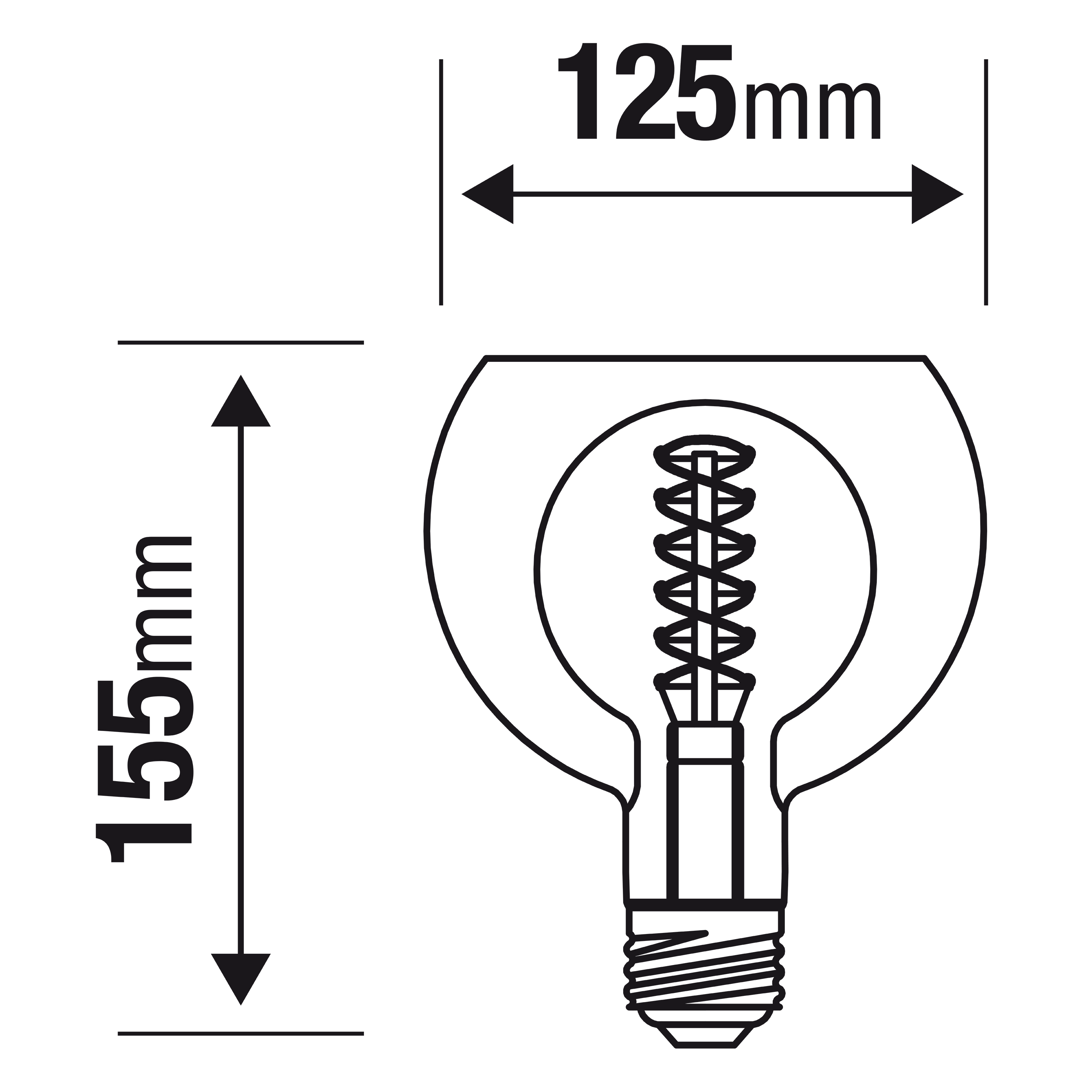 Żarówka dekoracyjna LED E27 6 W = 40 W 490 lm Lexman - 7