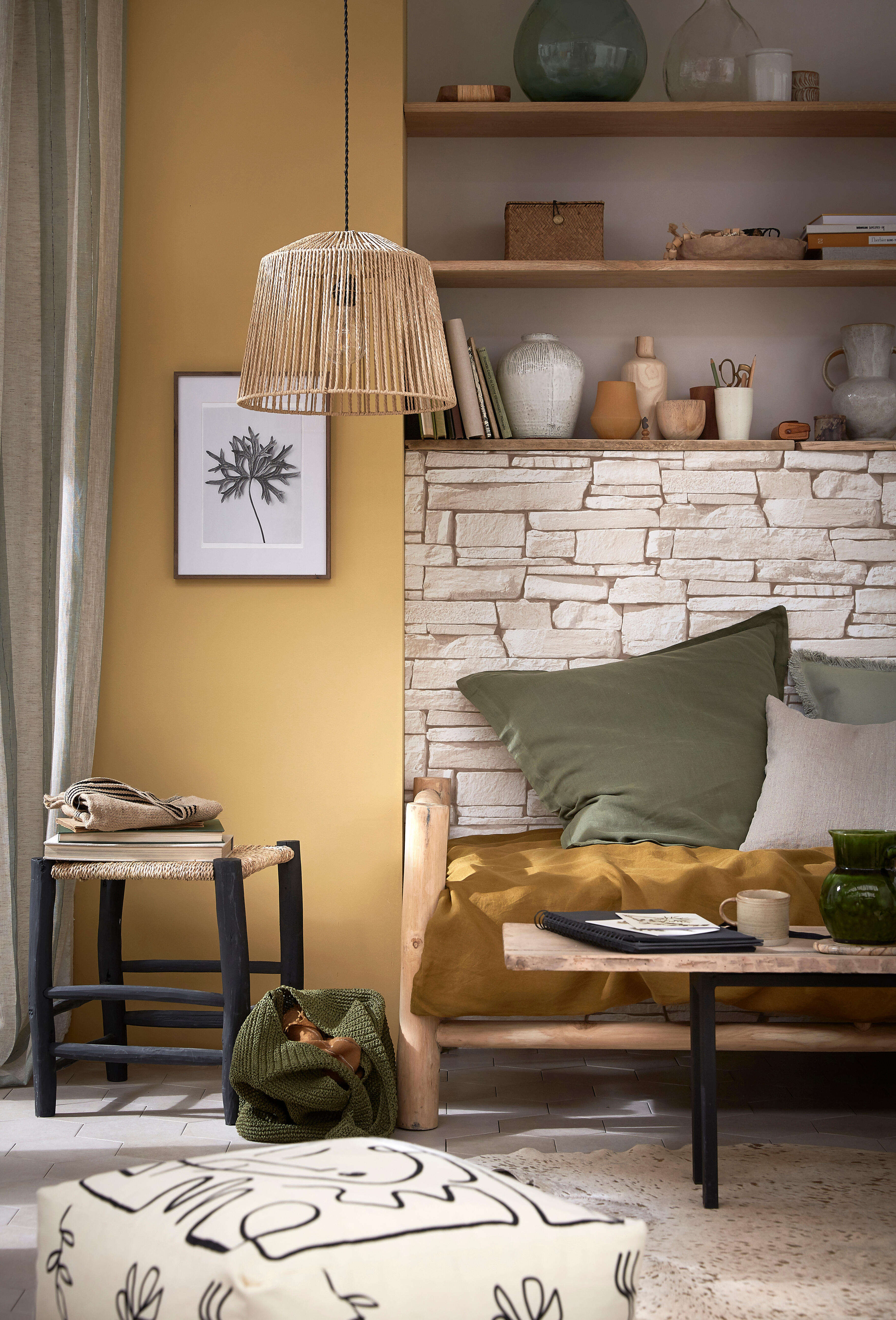 Suspension Quintana papier, beige, Diam.40 cm, E27 - 8