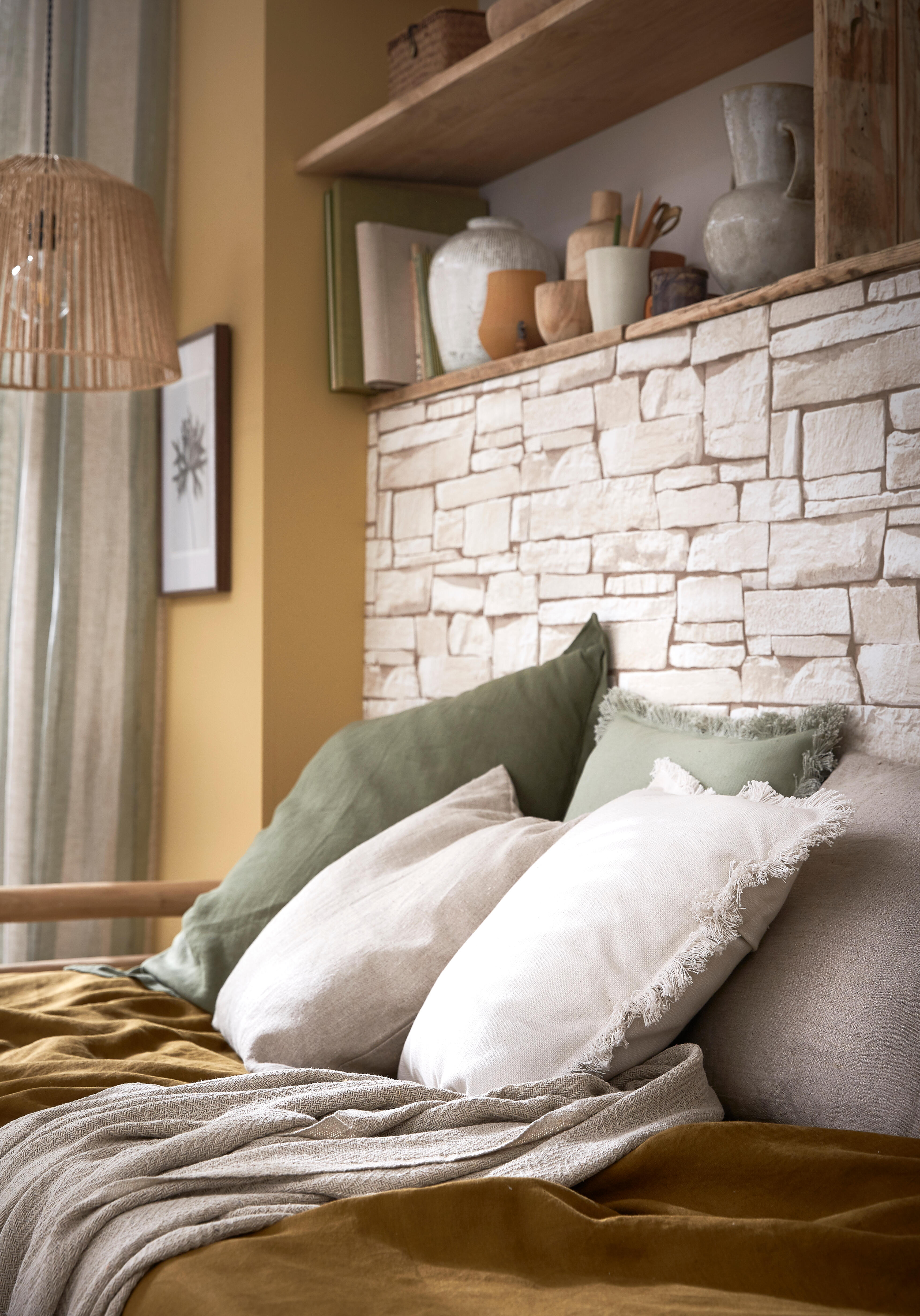 Papier peint intissé Pierre dax blanc - 4