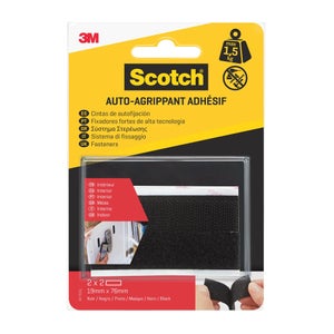 Cinta Adhesiva De Gancho Y Bucle (Velcro) - 24 Piezas, 3x10 Cm, Total 2.4 M, Extra Fuerte