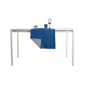 Daesar Runner Tavola 40x70 CM, Tavolo Runner Blu Ricamo