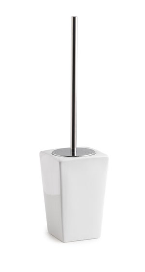 Portaspazzolino In Ceramica GEDY Karima - Bianco, 11.6x7.5x7.5cm, Per Bagno, Design Elegante - Foto 7