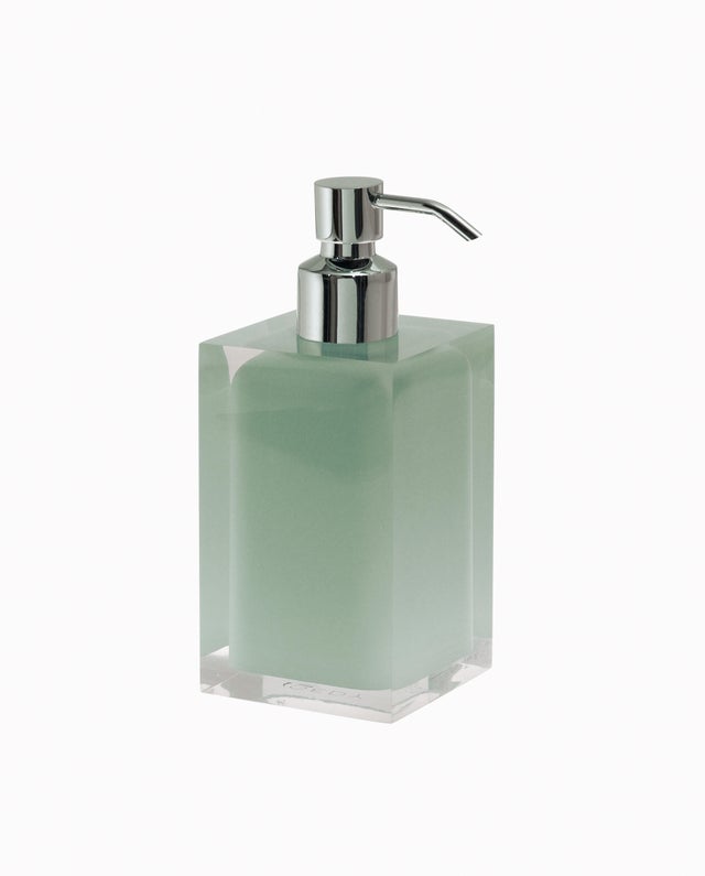 Dispenser sapone d'appoggio Rainbow verde menta in resina