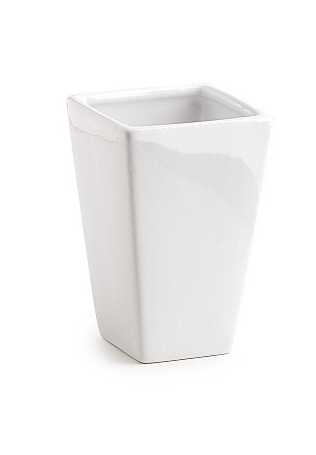 Porta spazzolini KARIMA PORTASPAZZOLINI BIANCO in ceramica bianco GEDY