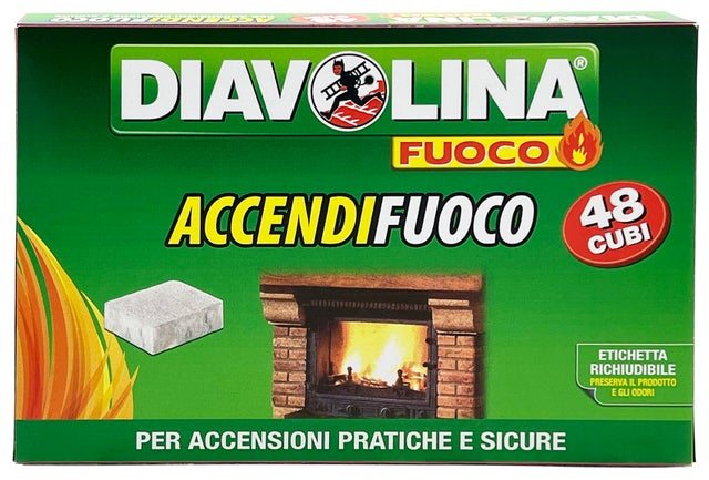 Cubetti di accensione Diavolina 48 pezzi