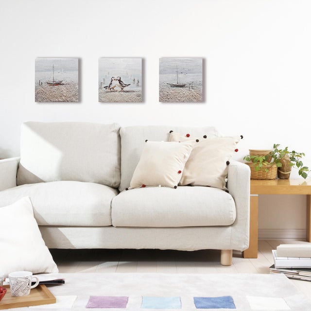 Dipinto su tela Barca2, multicolore 30 x 30 cm