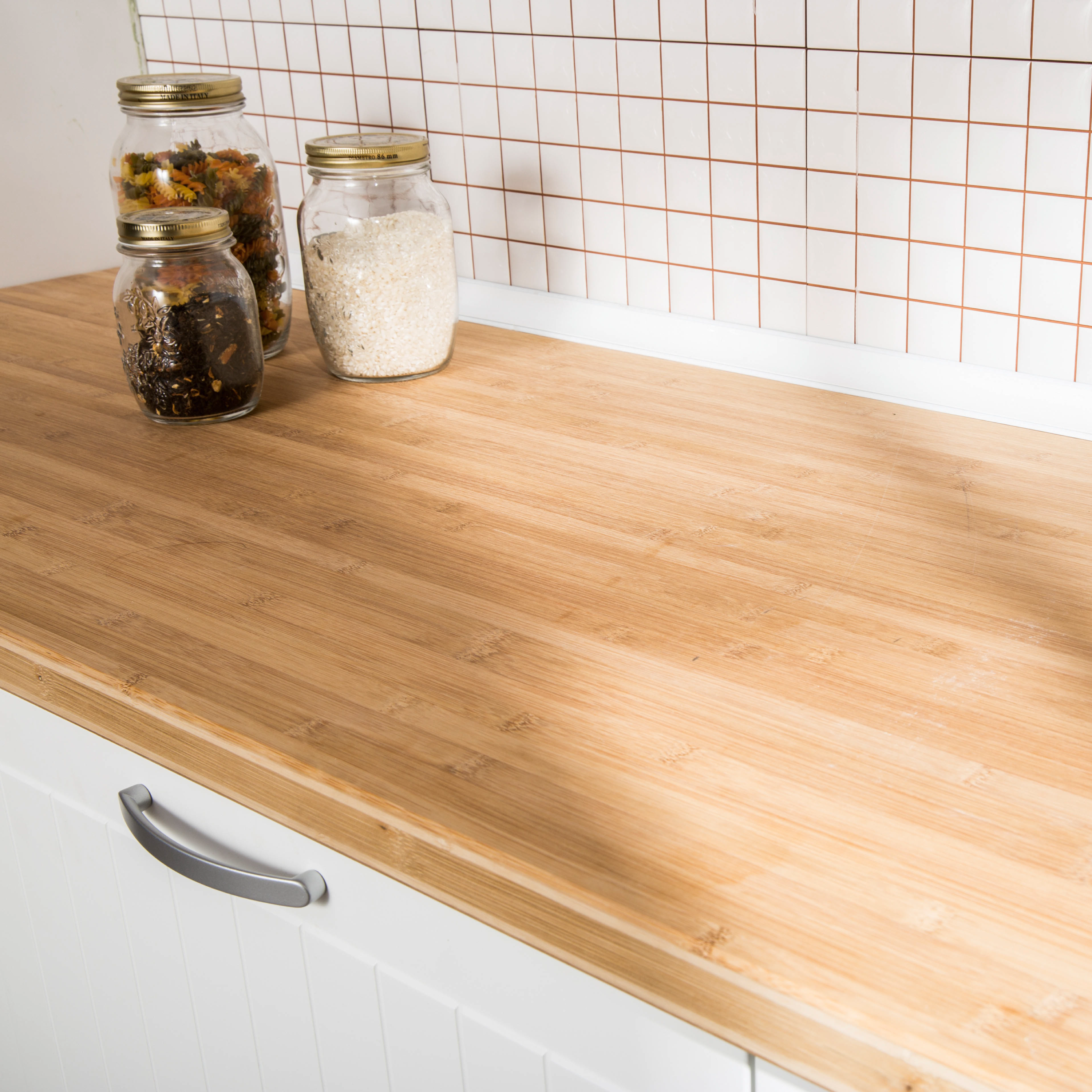 Encimera de cocina alistona maciza Bamboo 245x65 cm espesor 38mm - 3