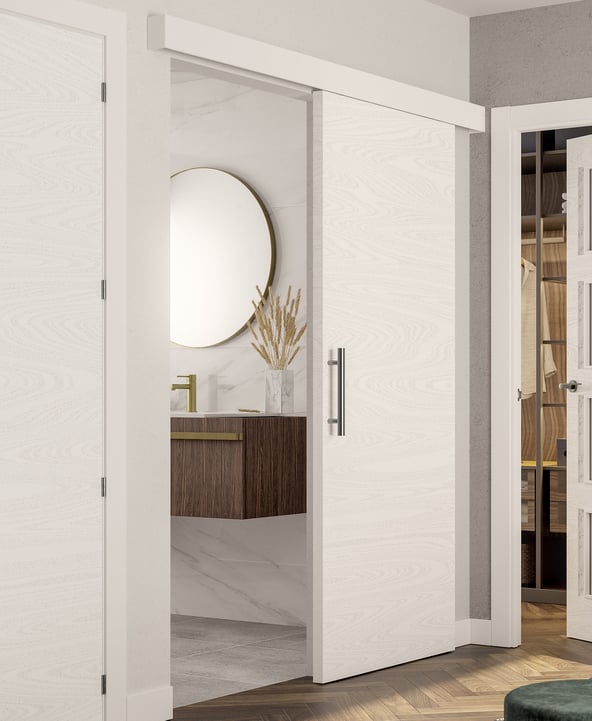 puertas con guia vista
