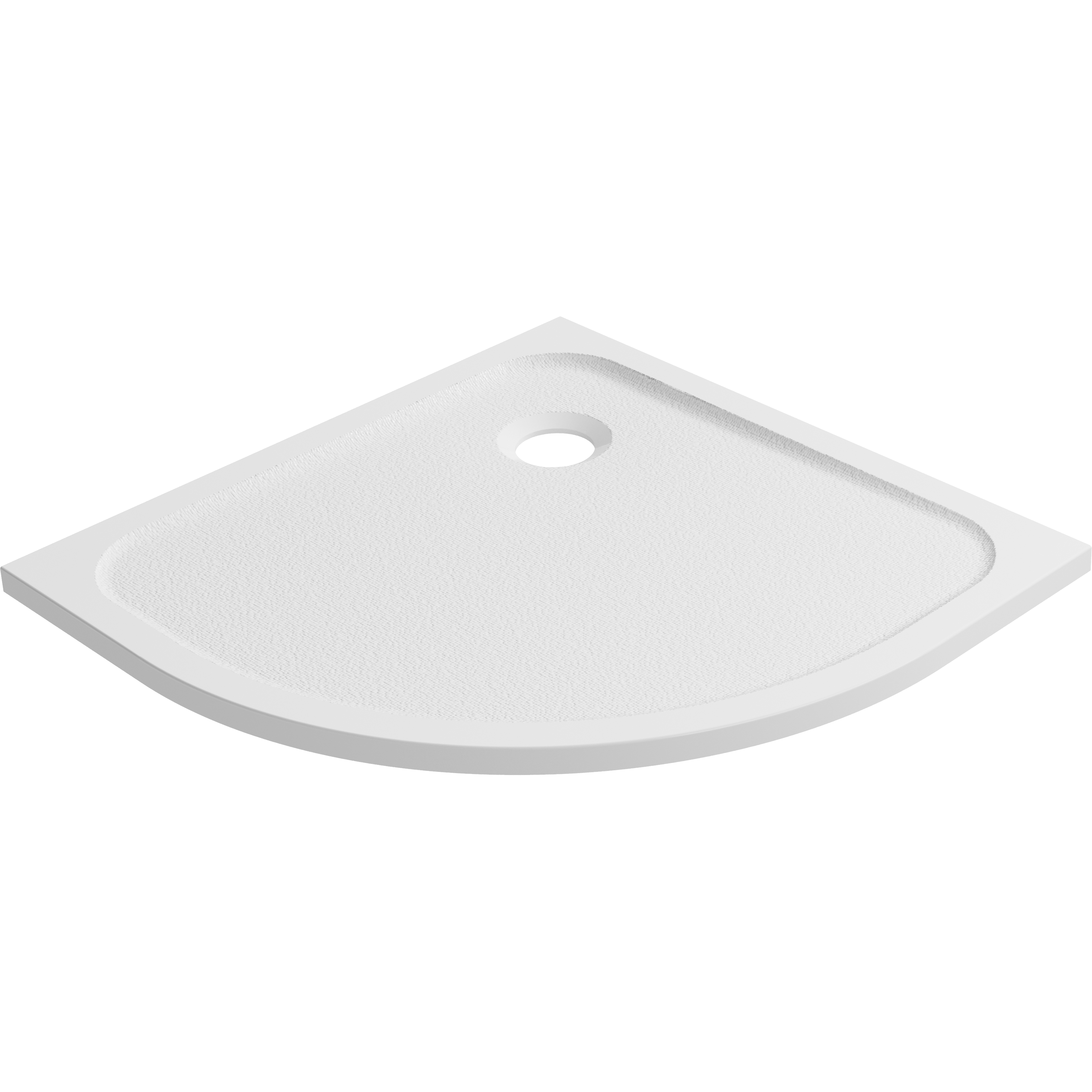 Receveur de douche, résine 1/4 de cercle l.80 cm, Easy light - 2
