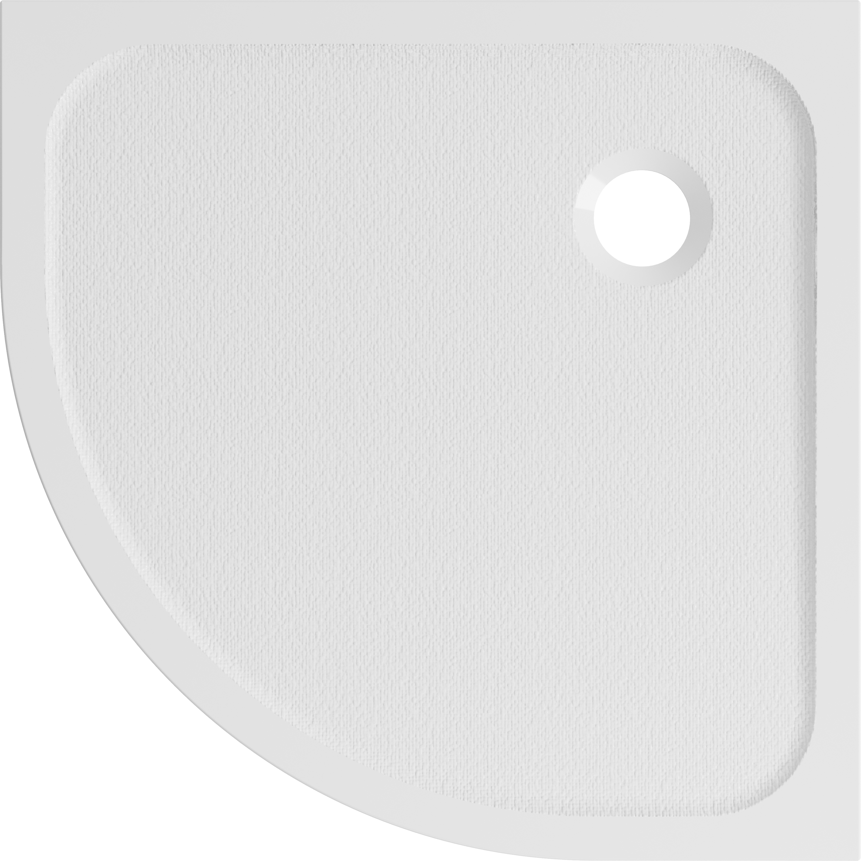 Receveur de douche, résine 1/4 de cercle l.80 cm, Easy light - 7
