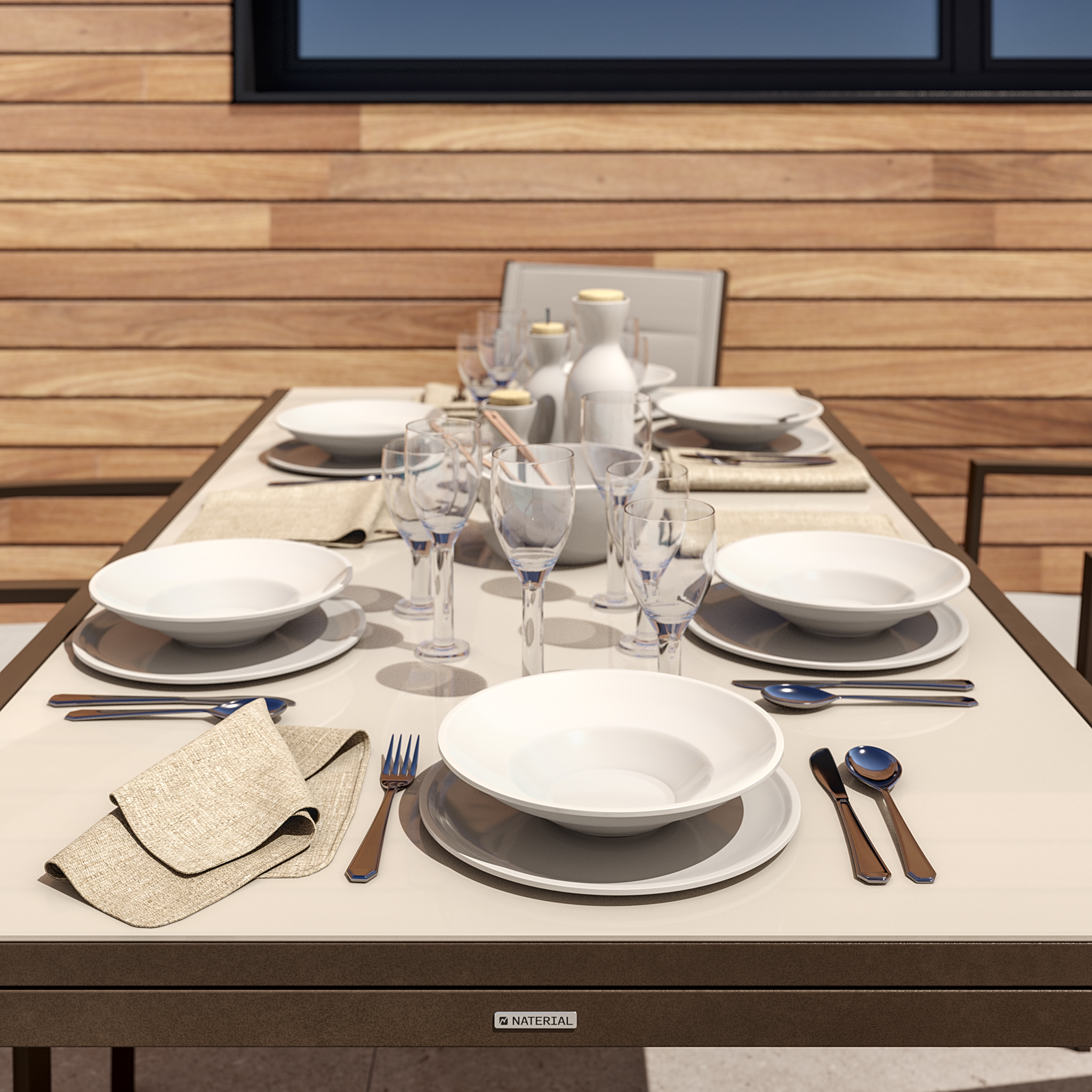 Cadeira de alumínio NATERIAL ORION BETA II MOKA - 15