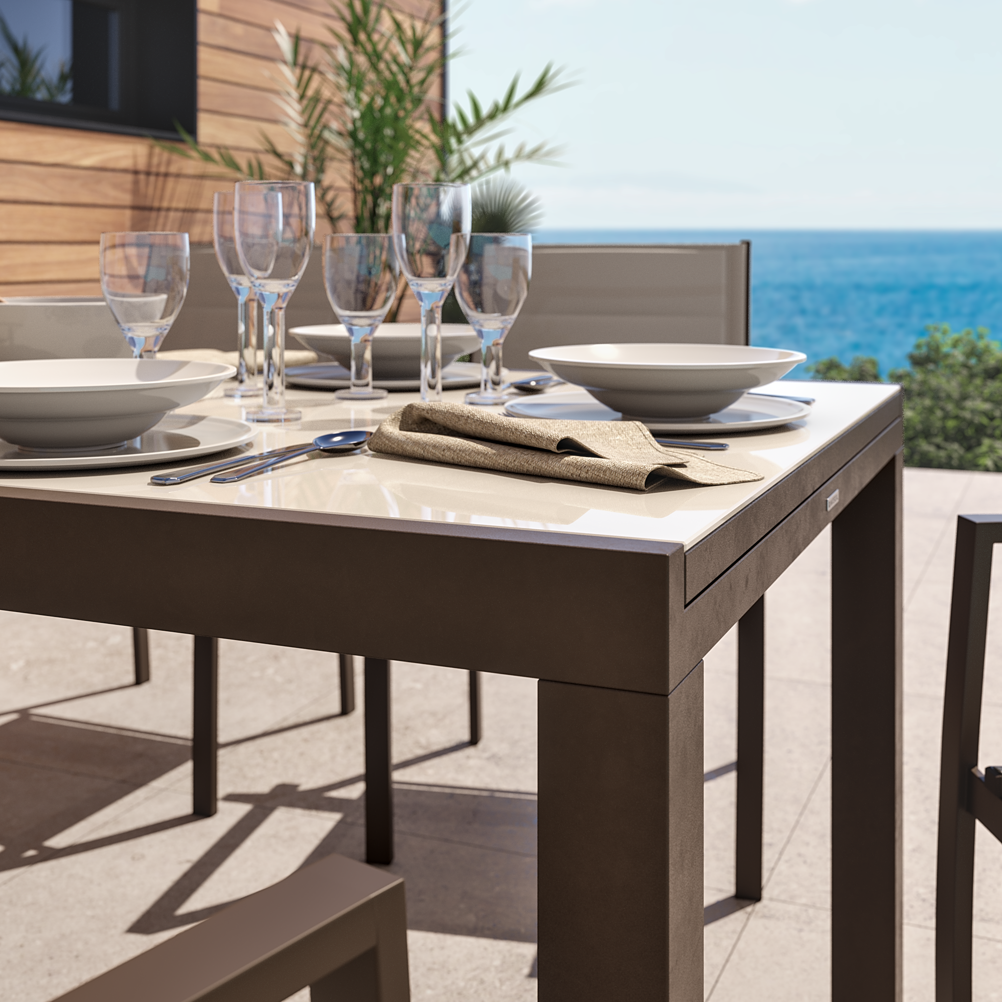 Cadeira de alumínio NATERIAL ORION BETA II MOKA - 23