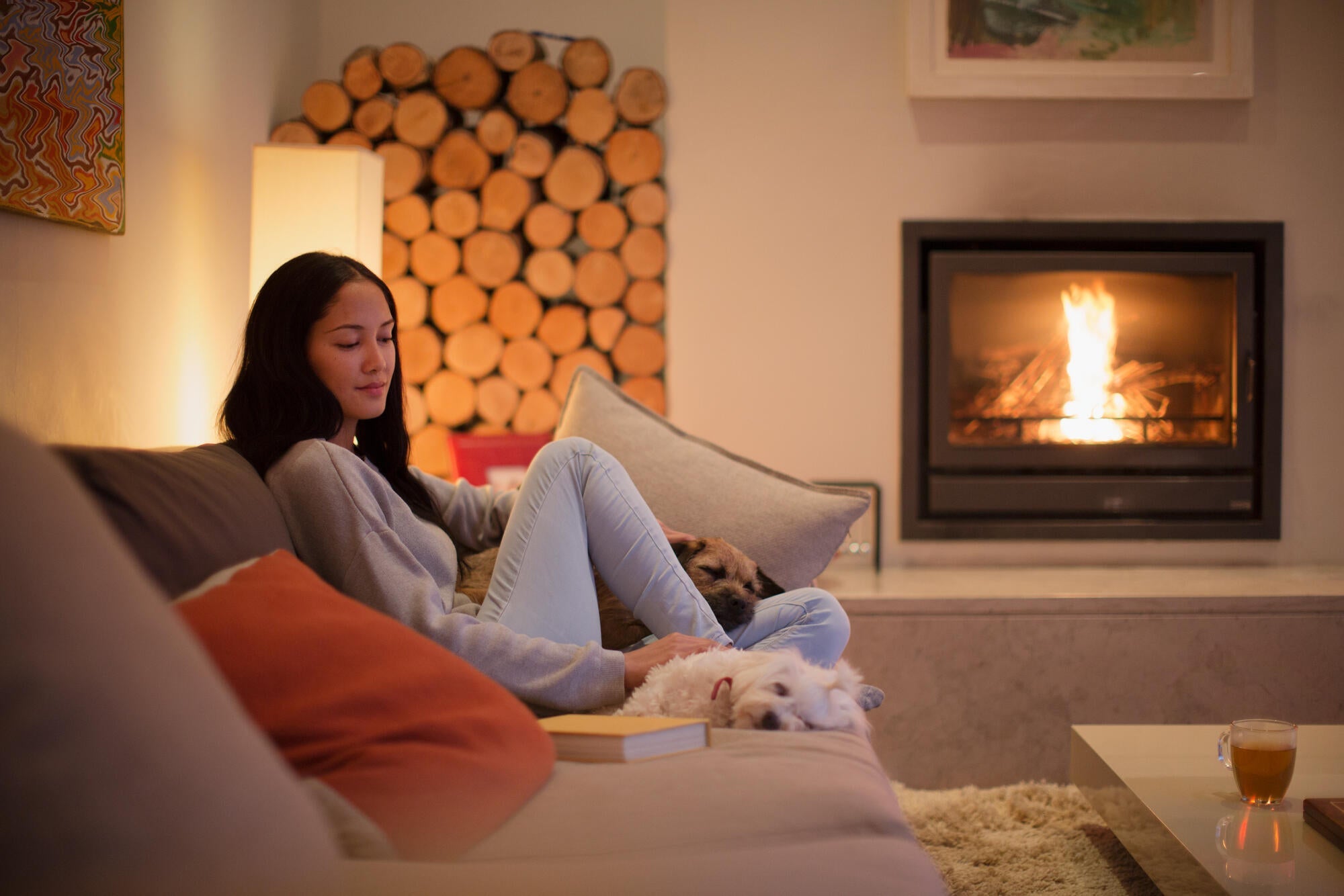 C'est notre unique mode de chauffage : ce couple chauffe toute sa maison  avec une cheminée