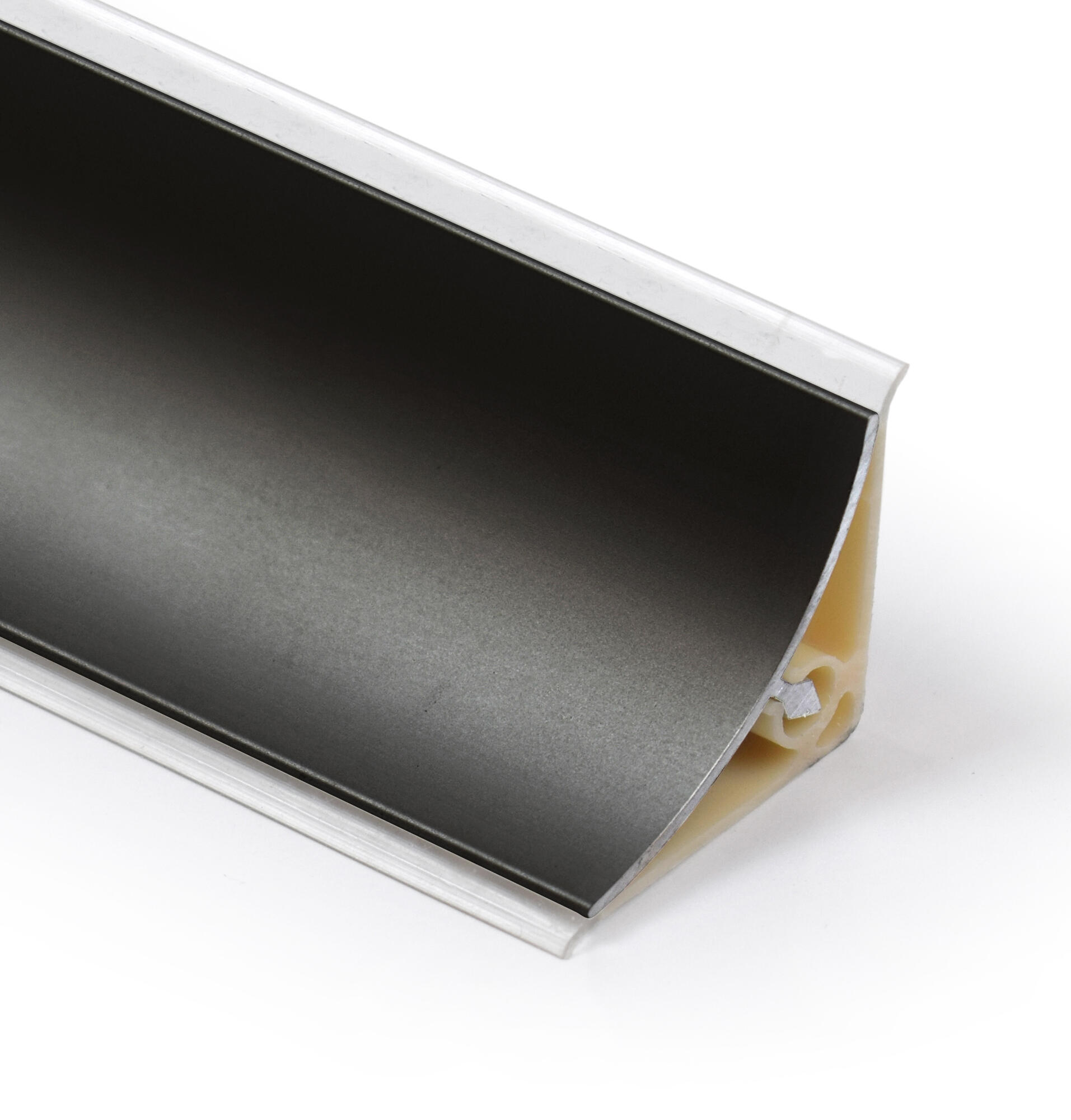 	
Copete para encimera de cocina cóncavo negro de 2,5 m - 4