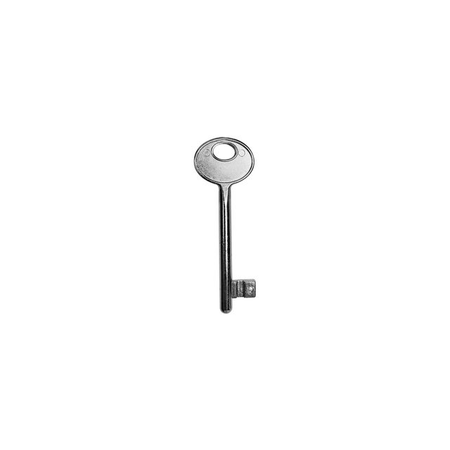 Chiave pass-partout AGB PATENT N.9 in ottone cromato lucido