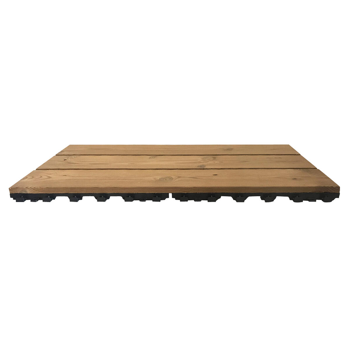 Piastrella d'appoggio da esterno in legno di pino naturale L 60 x L 30 cm x Sp. 25 mm Thermowood - 10