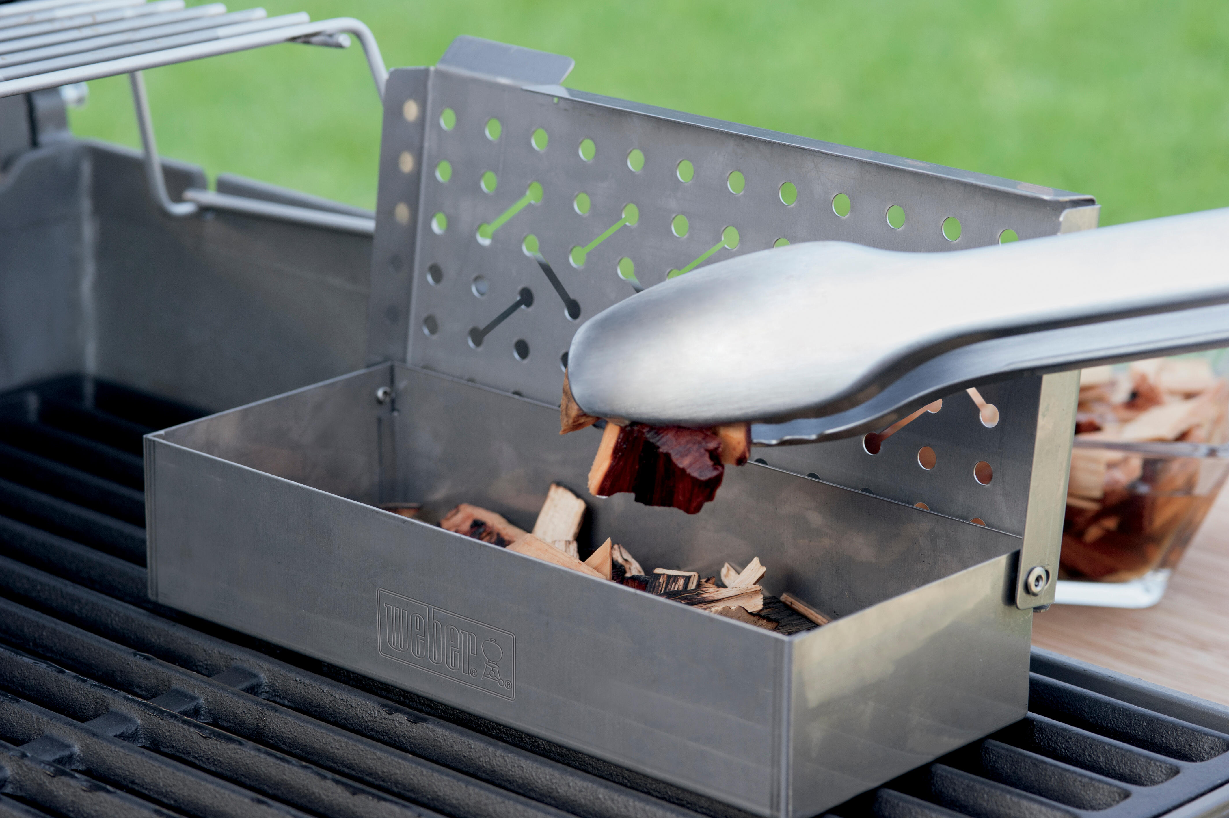 Box affumicatura in inox WEBER L 28.2 x L 6.5 x H 6.5 cm - 2
