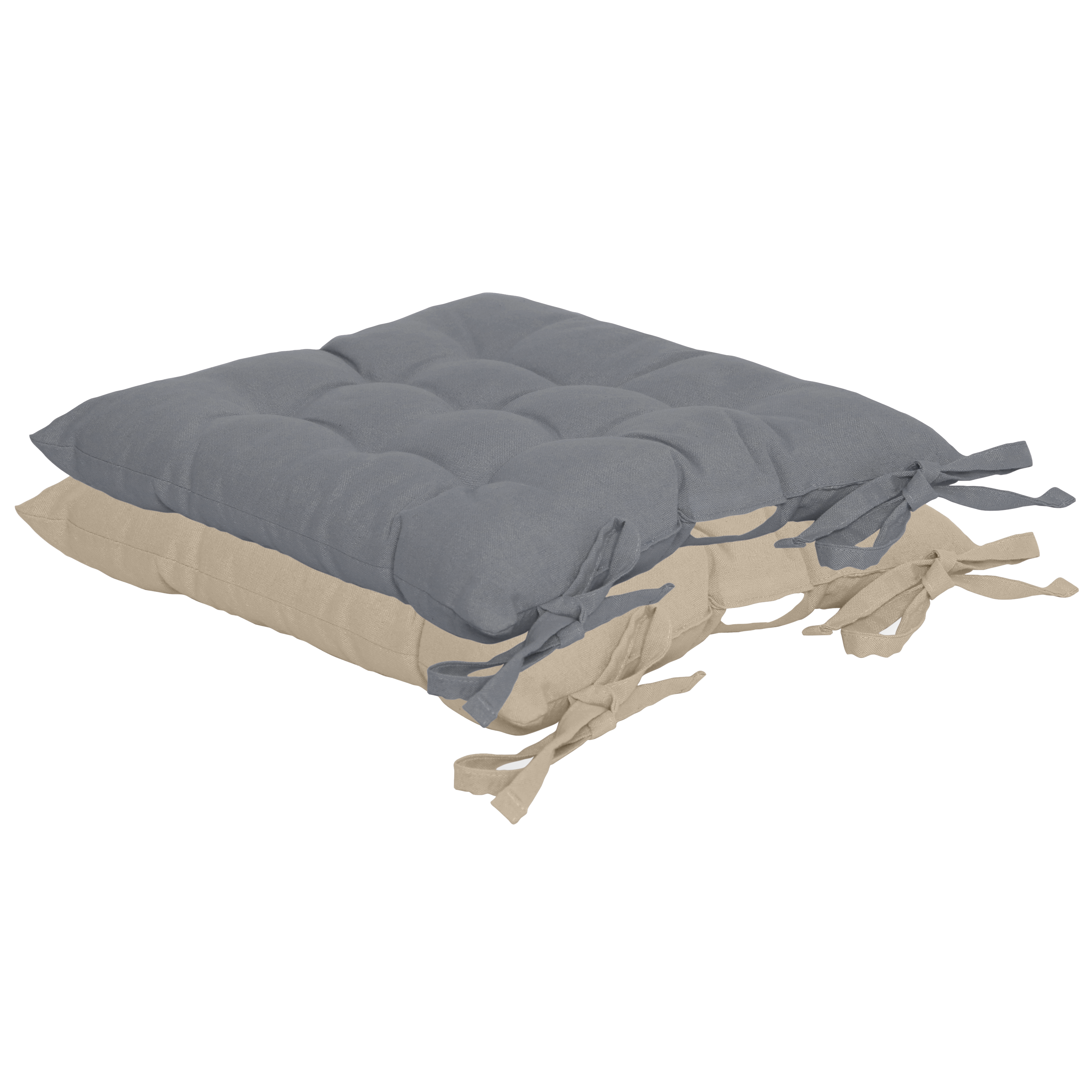Set 4 cojines para silla Popy Trench beige 38 x38 cm - 7