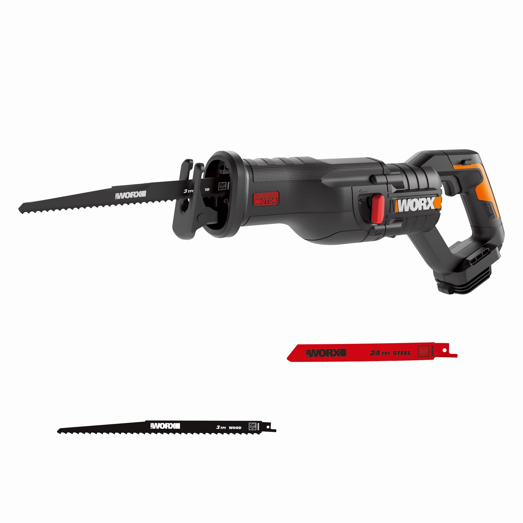 Sierra sable worx wx516.9 brushless 20v 300mm. sin batería y cargador