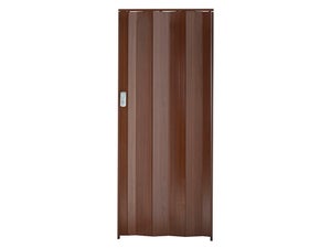 Puerta plegable de interior de PVC 88,5x214 cm Cedro - Vidrio Satén  mod.Luciana