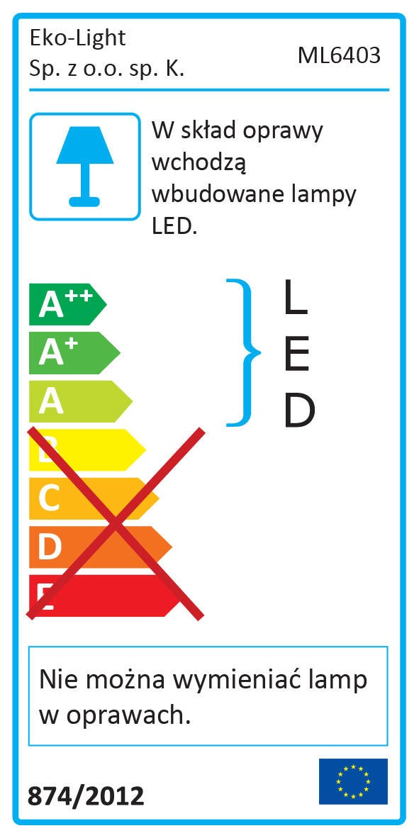 Plafon Terma biały 40 cm LED Eko-Light - 5