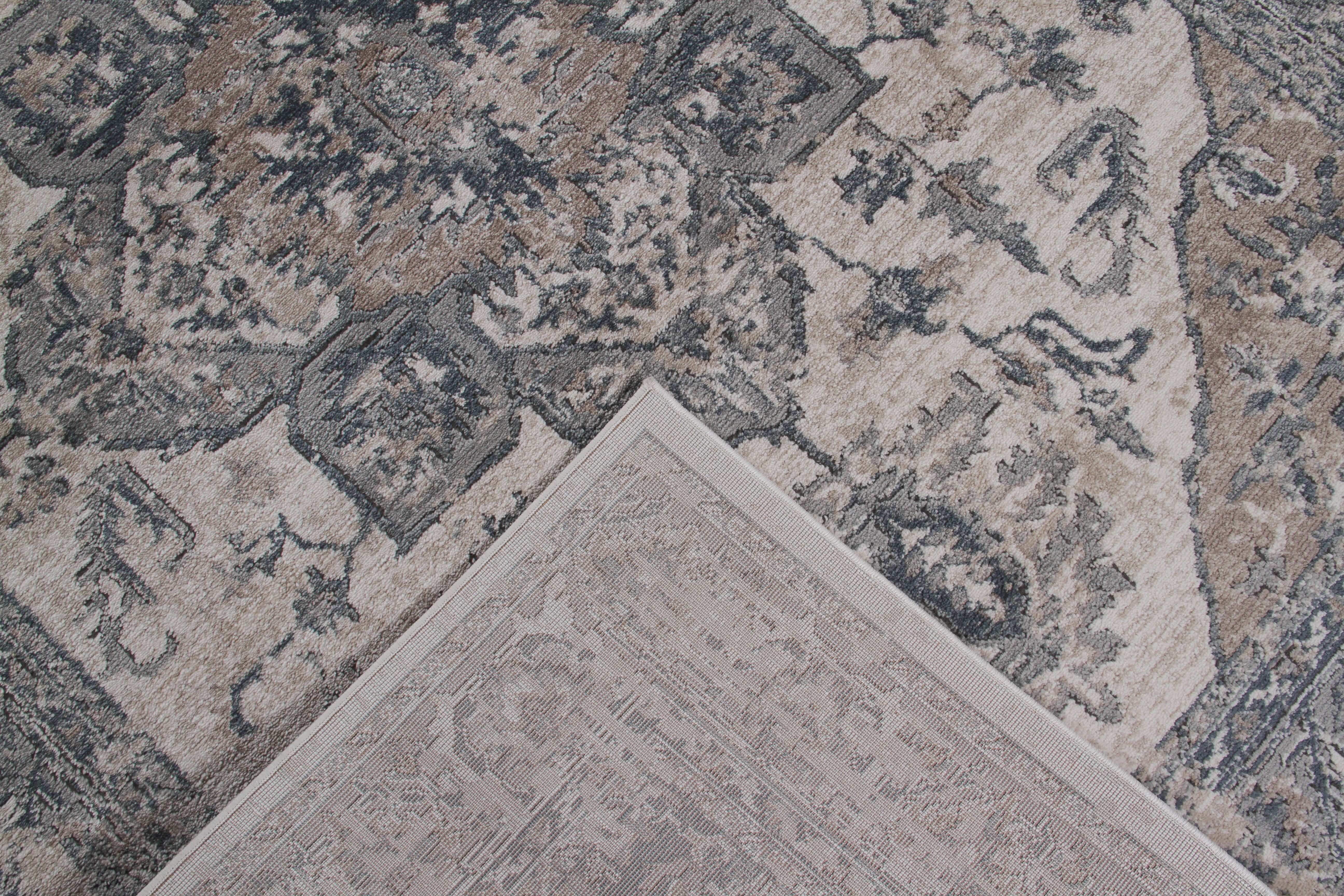 Tappeto Ohio B orientale crema e beige chiaro, L 290 x L 200 cm - 4