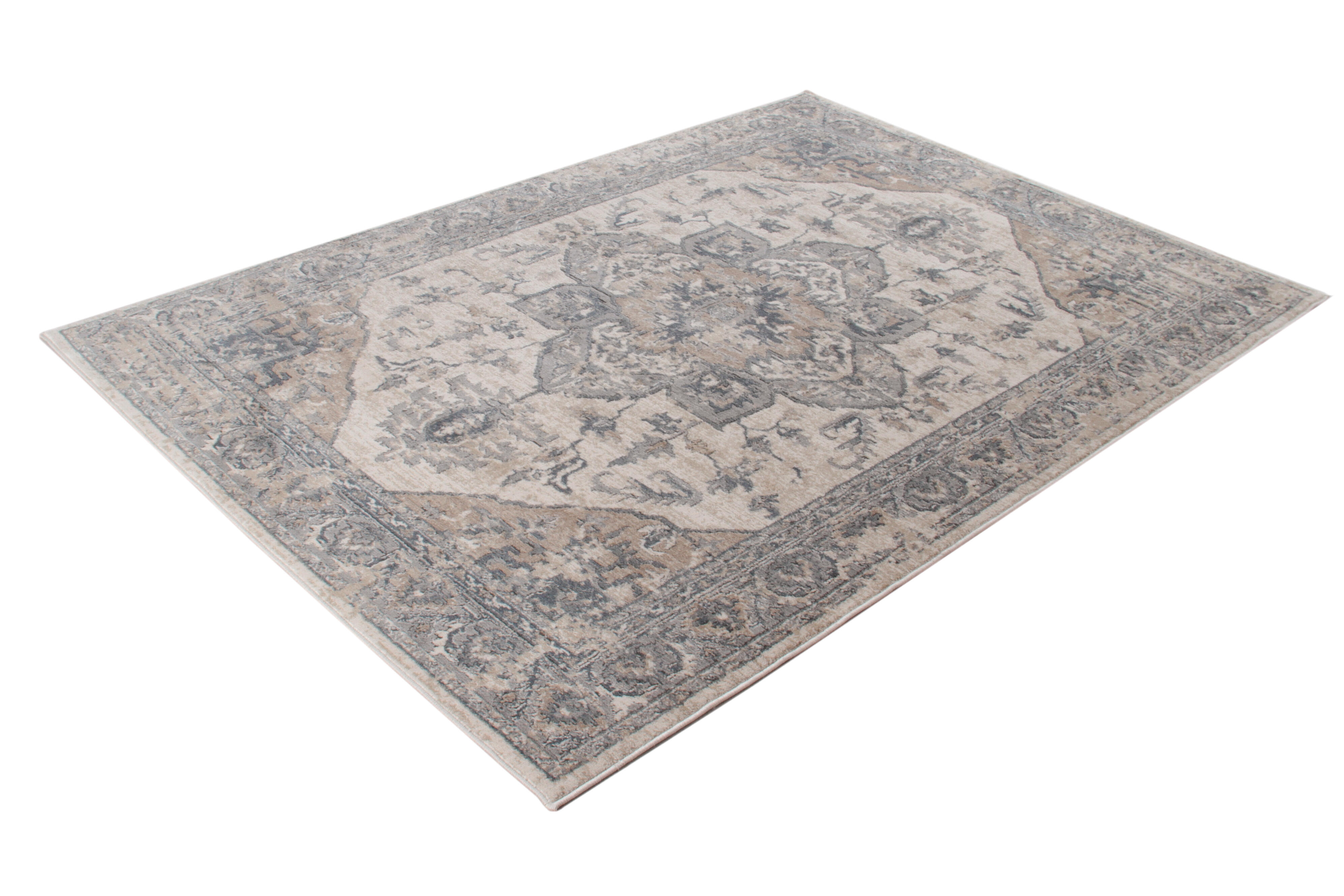 Tappeto Ohio B orientale crema e beige chiaro, L 290 x L 200 cm - 7