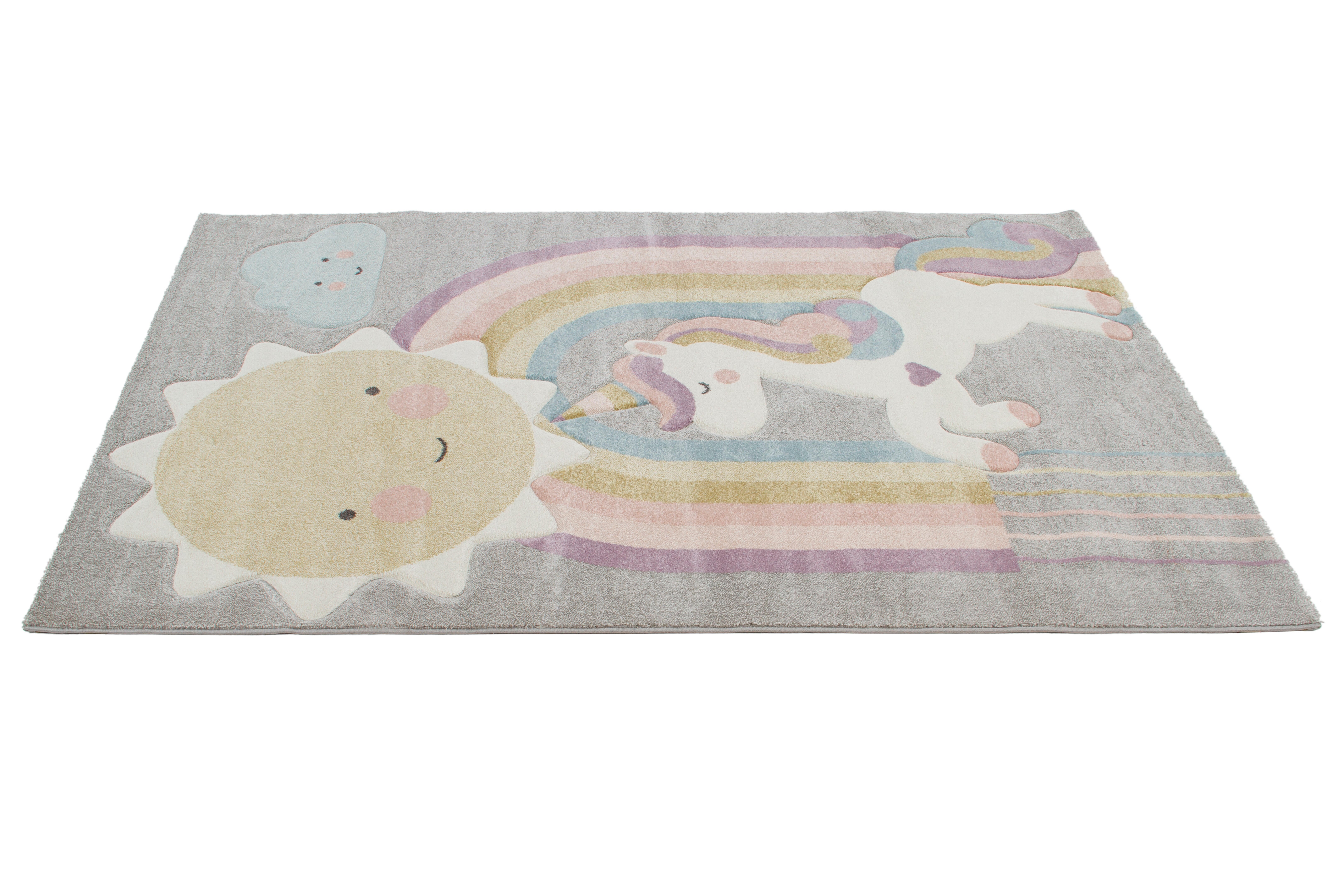 Tappeto UNICORNO in polipropilene, L 150 x L 100 cm, multicolore - 6