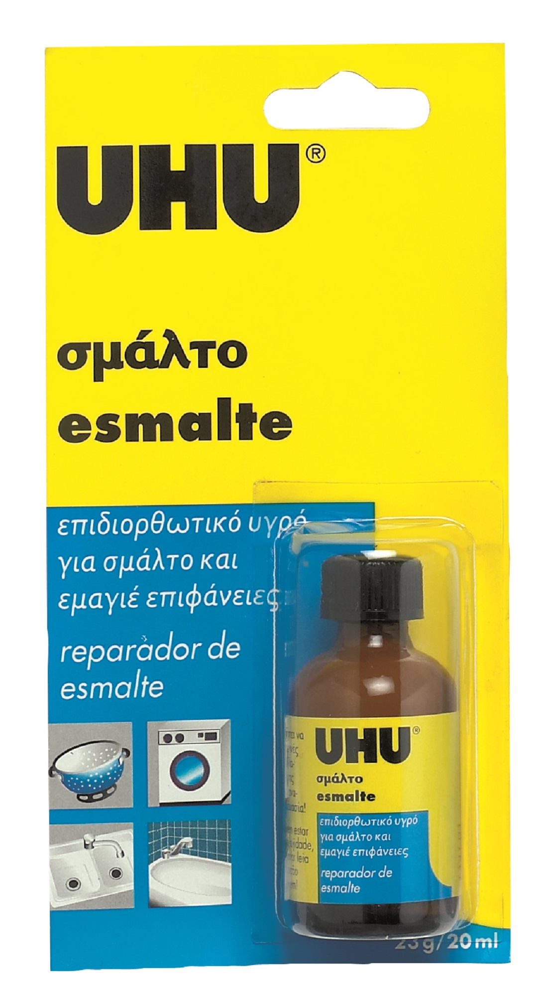 Reparador de esmalte loiça sanitária 23gr branco UHU - 2