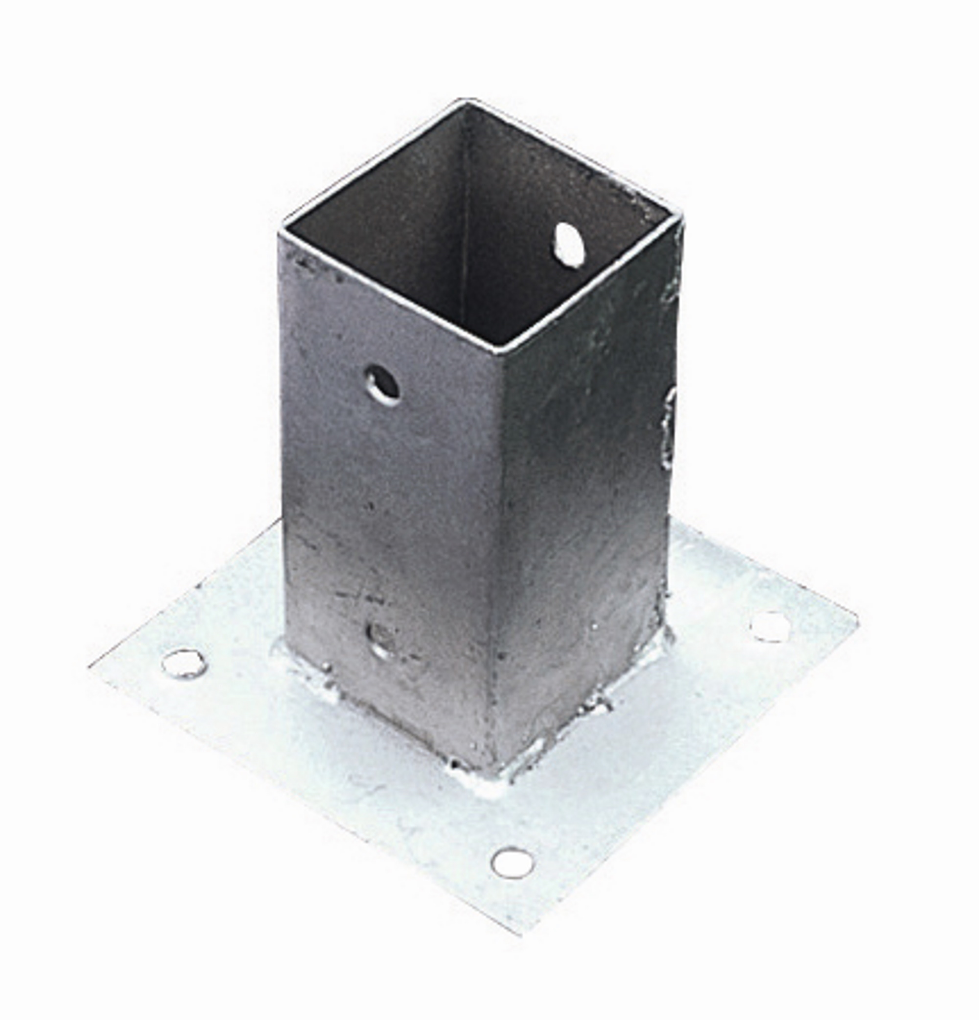 Anclaje para atornillar suelo hormigón de acero galvanizado 9 x 9 cm - 4