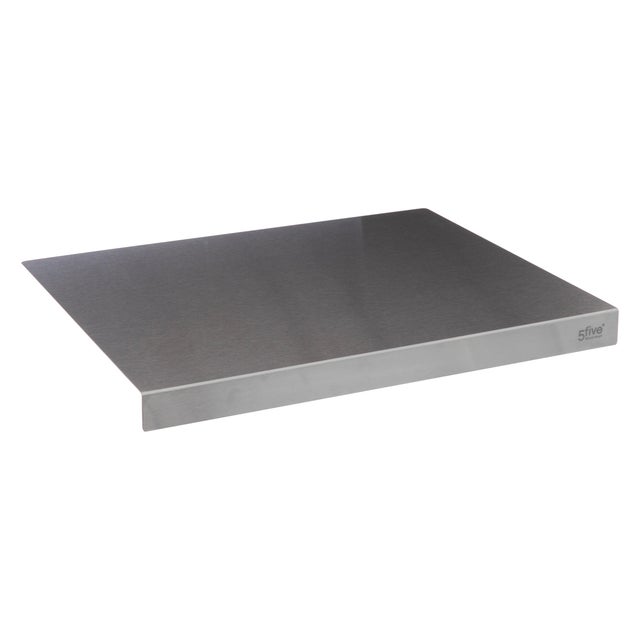 Tagliere 5FIVE spianatoia con piega rettangolare in acciaio grigio 50 x 40 cm