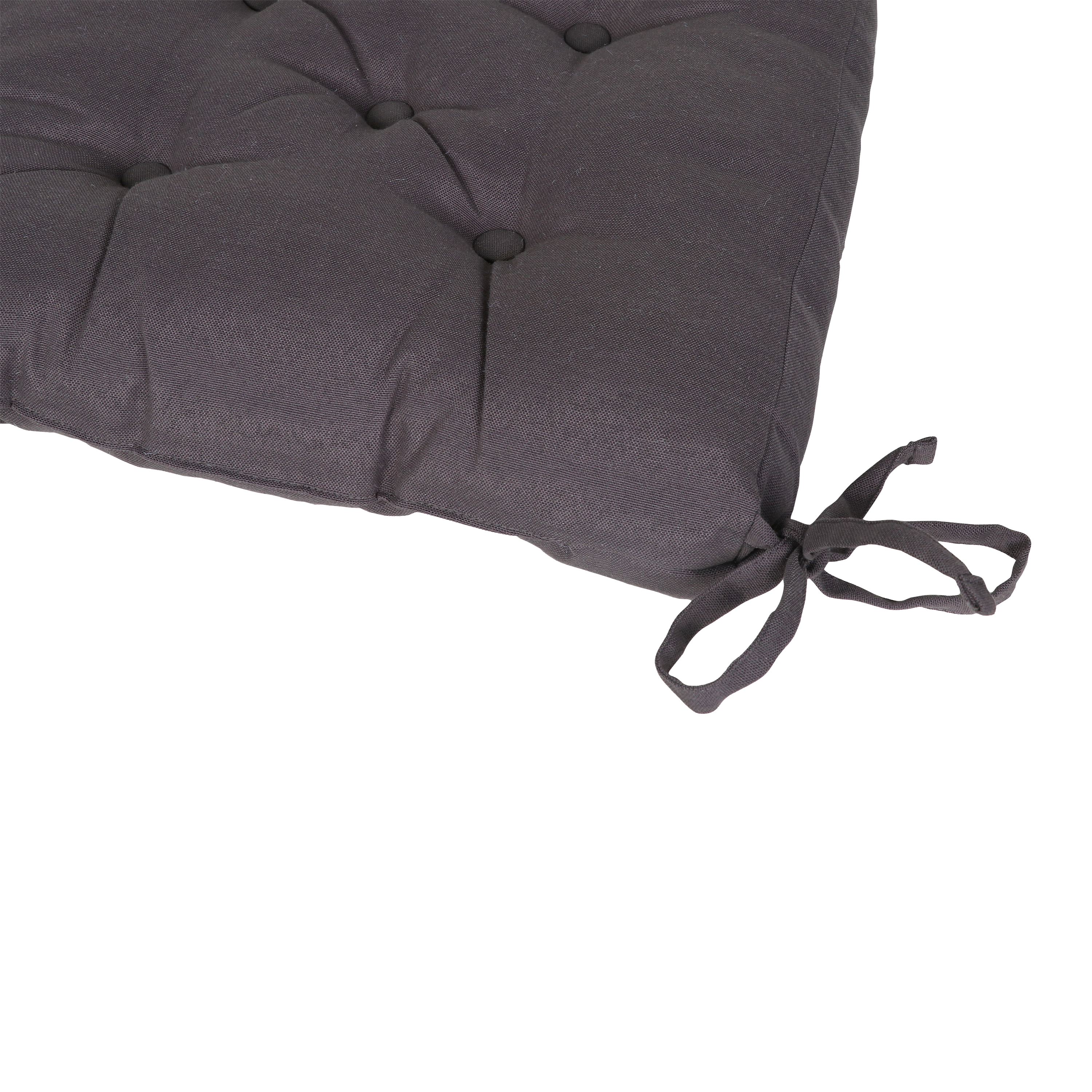 Galette de chaise Luck, gris anthracite l.40 x L.40 cm INSPIRE - 4