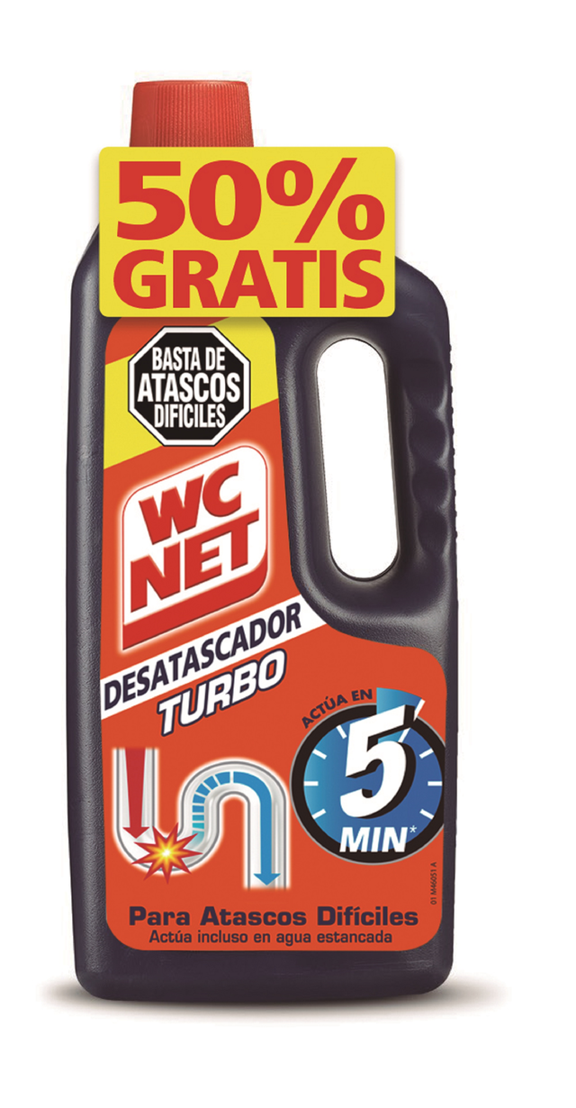 Desatascador químico 1L WCNET TURBO