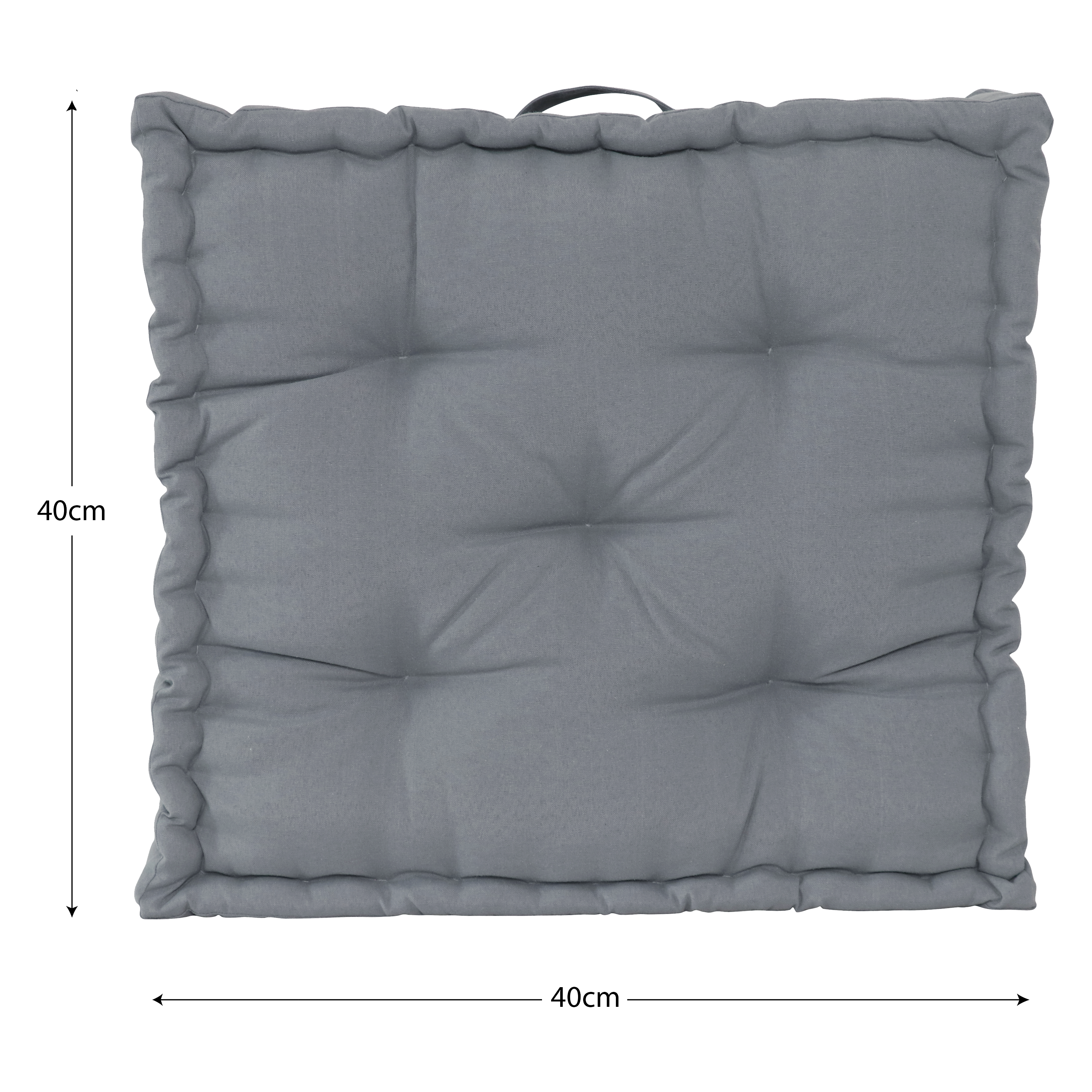 Cuscino da pavimento Futon INSPIRE Luck grigio 40 x 40 cm - 23