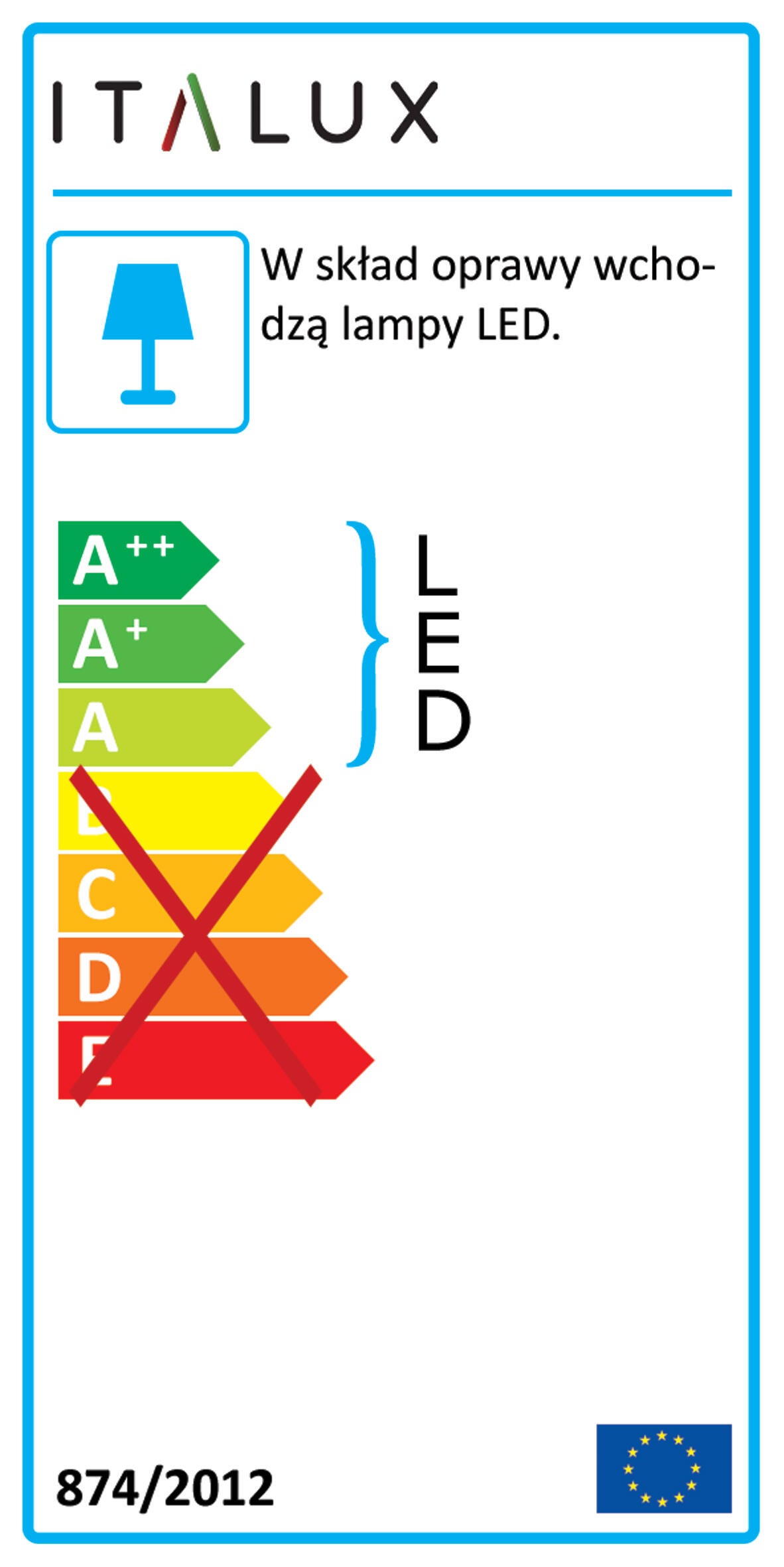 Kinkiet zewnętrzny Ortelo czarny LED Italux - 5