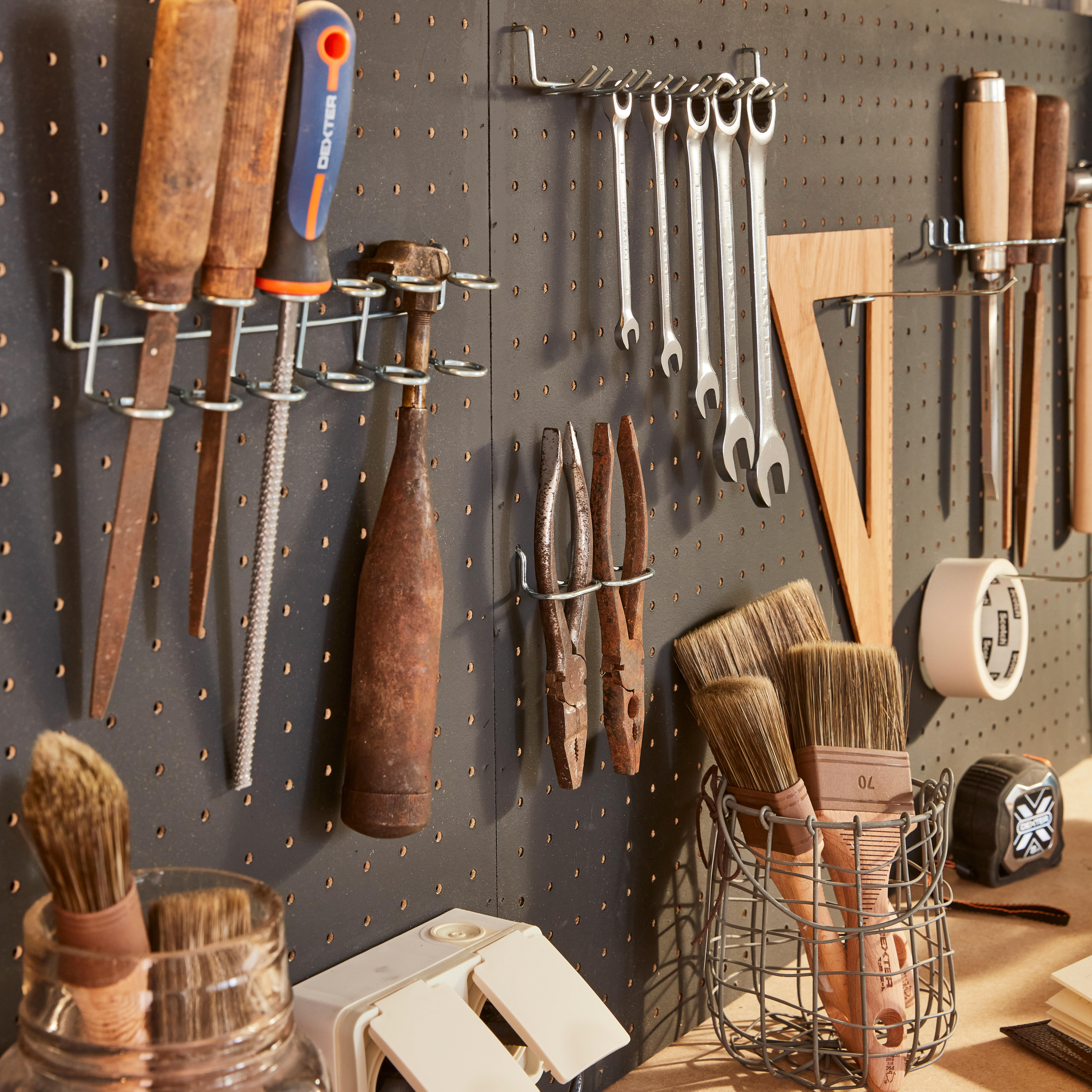 Painel perfurado 90X60 MADEIRA - 5